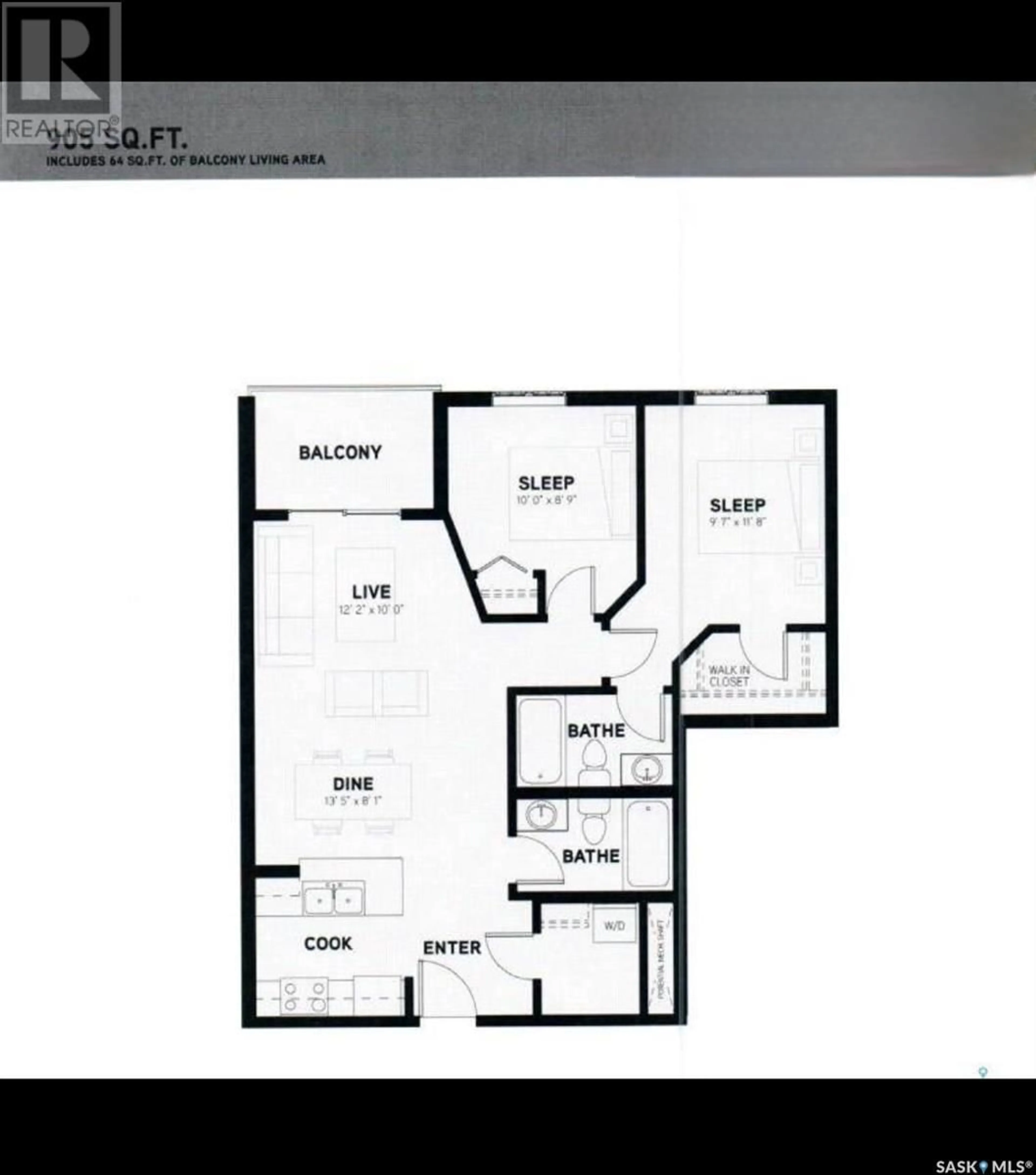 Floor plan for 5500 - 1404 MITCHINSON WAY, Regina Saskatchewan S4W0N9