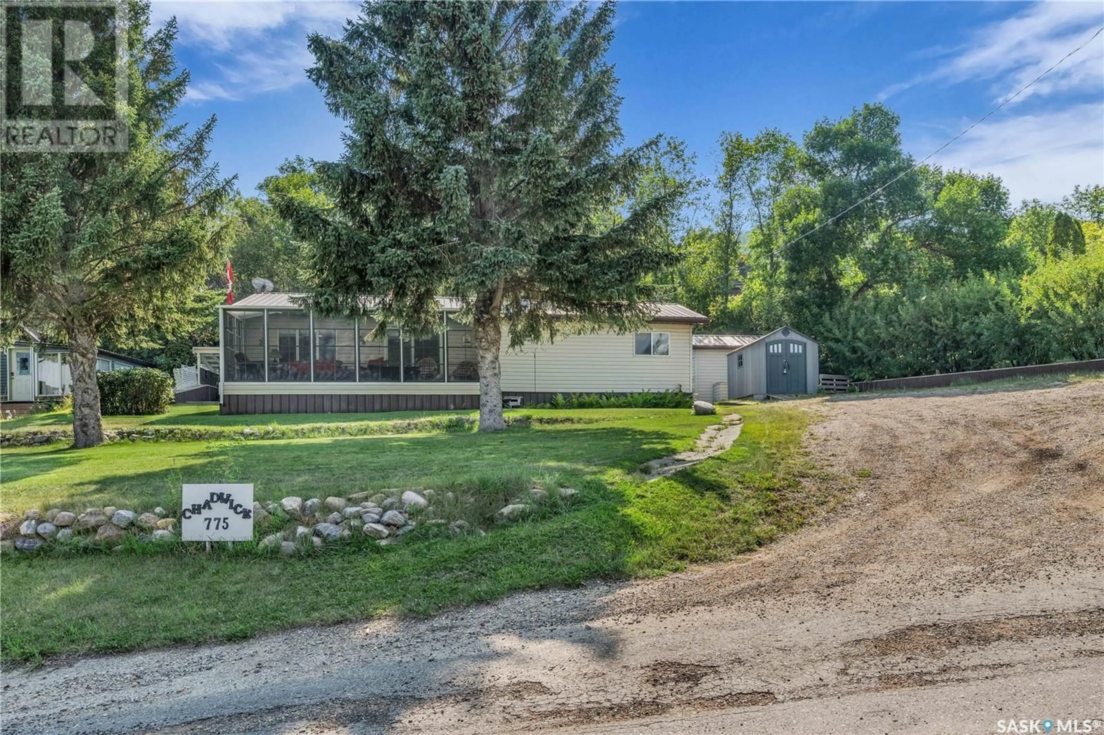 A pic from outside/outdoor area/front of a property/back of a property/a pic from drone, street for 775 LAKESIDE DRIVE, Marquis Rm No. 191 Saskatchewan S0H2X0