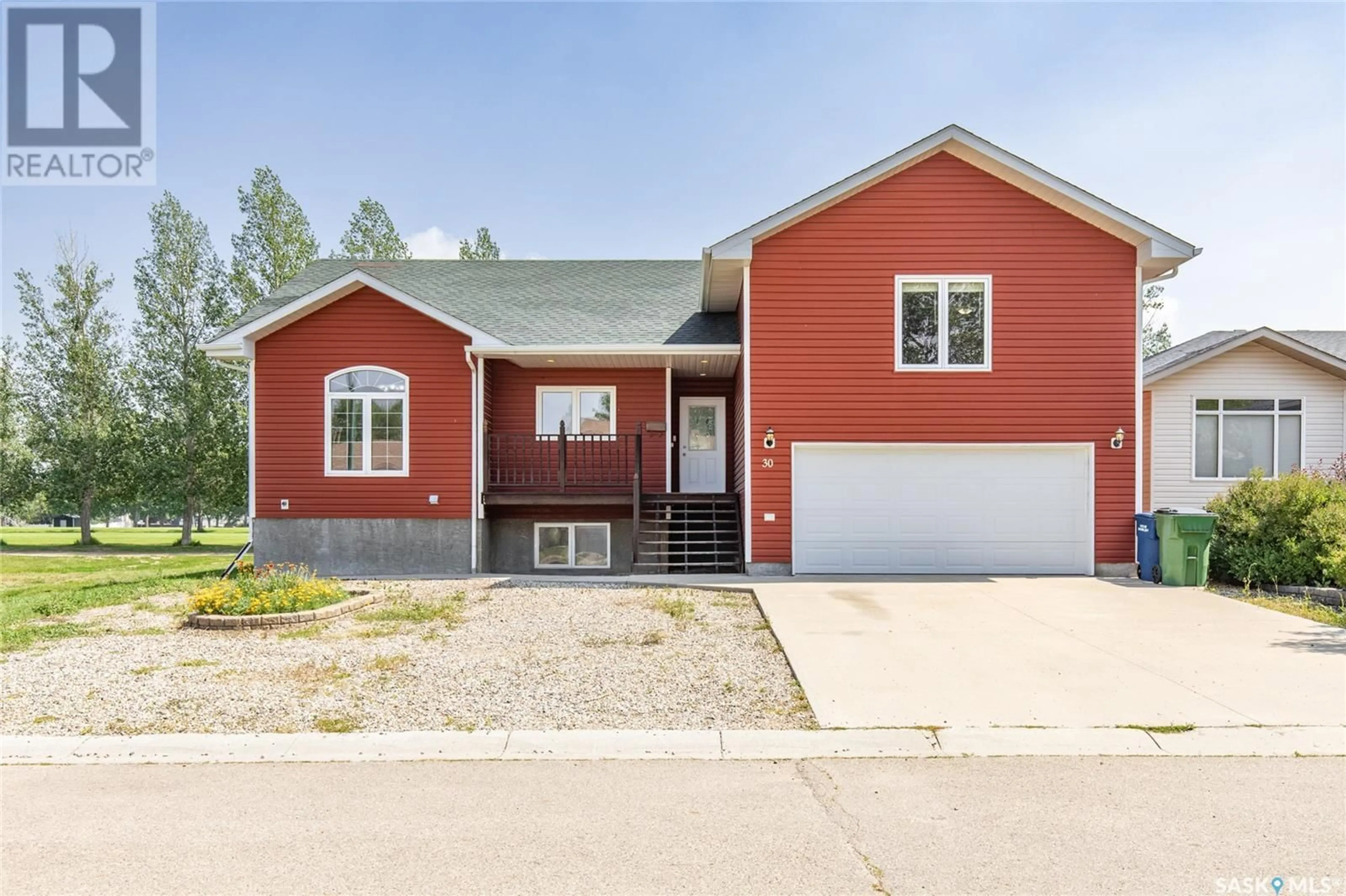 Home with brick exterior material, street for 30 CARRINGTON DRIVE, Moose Jaw Saskatchewan S6K1C2