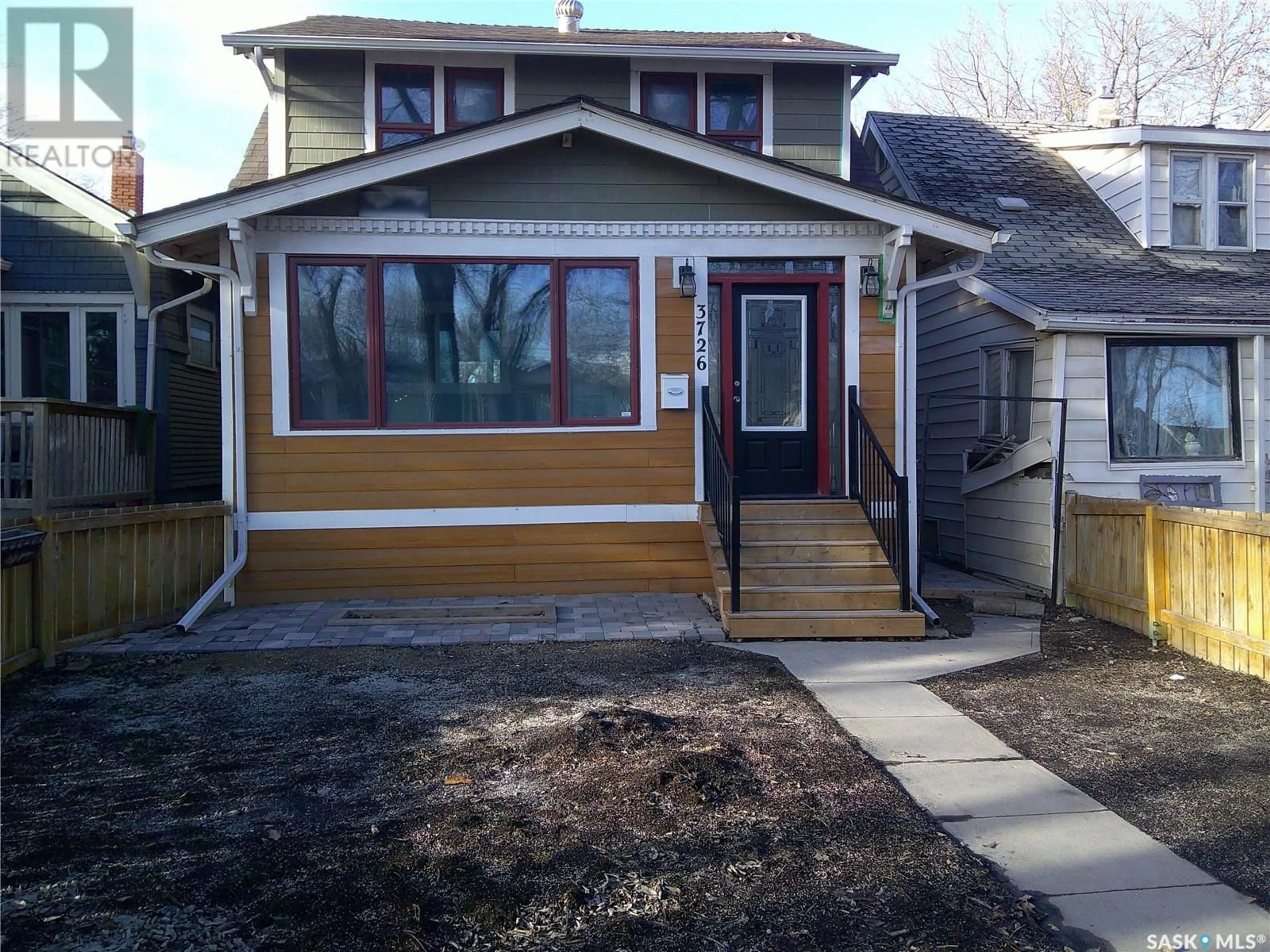 Home with vinyl exterior material, street for 3726 DEWDNEY AVENUE, Regina Saskatchewan S4T0Z7