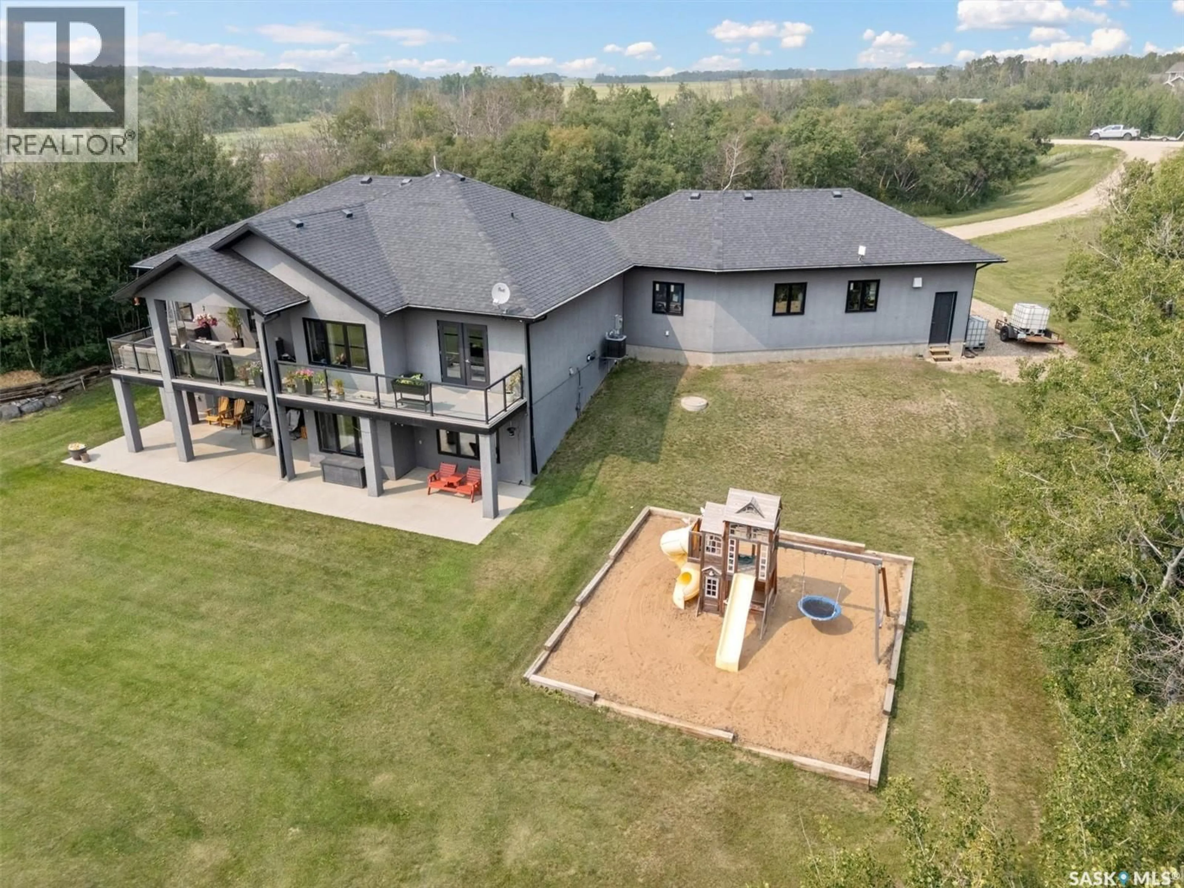 A pic from outside/outdoor area/front of a property/back of a property/a pic from drone, building for 121 VALLEY DRIVE, Aberdeen Rm No. 373 Saskatchewan S7A0A1