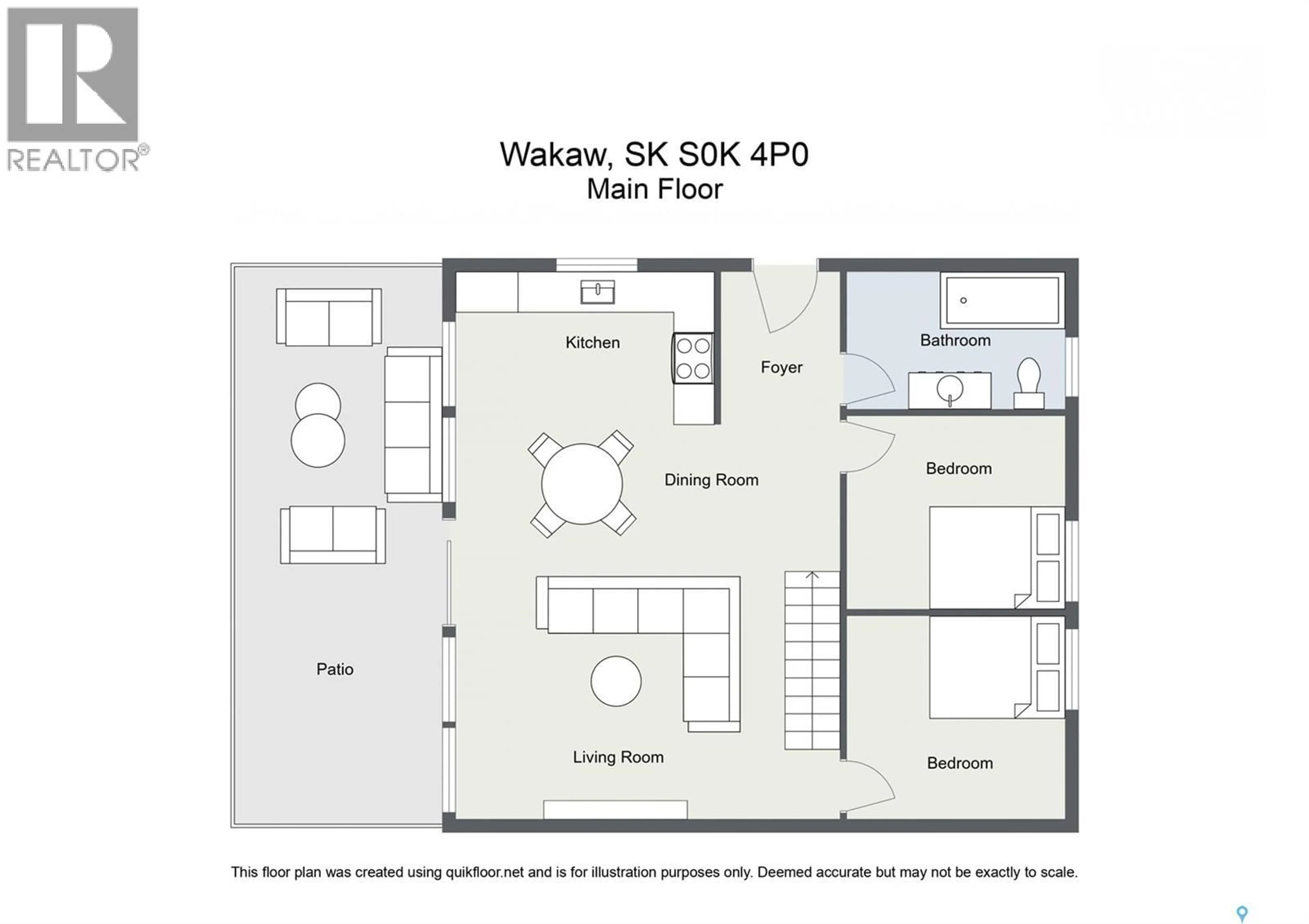 Floor plan for 3428 NICKORICK BEACH, Wakaw Lake Saskatchewan S0K4P0