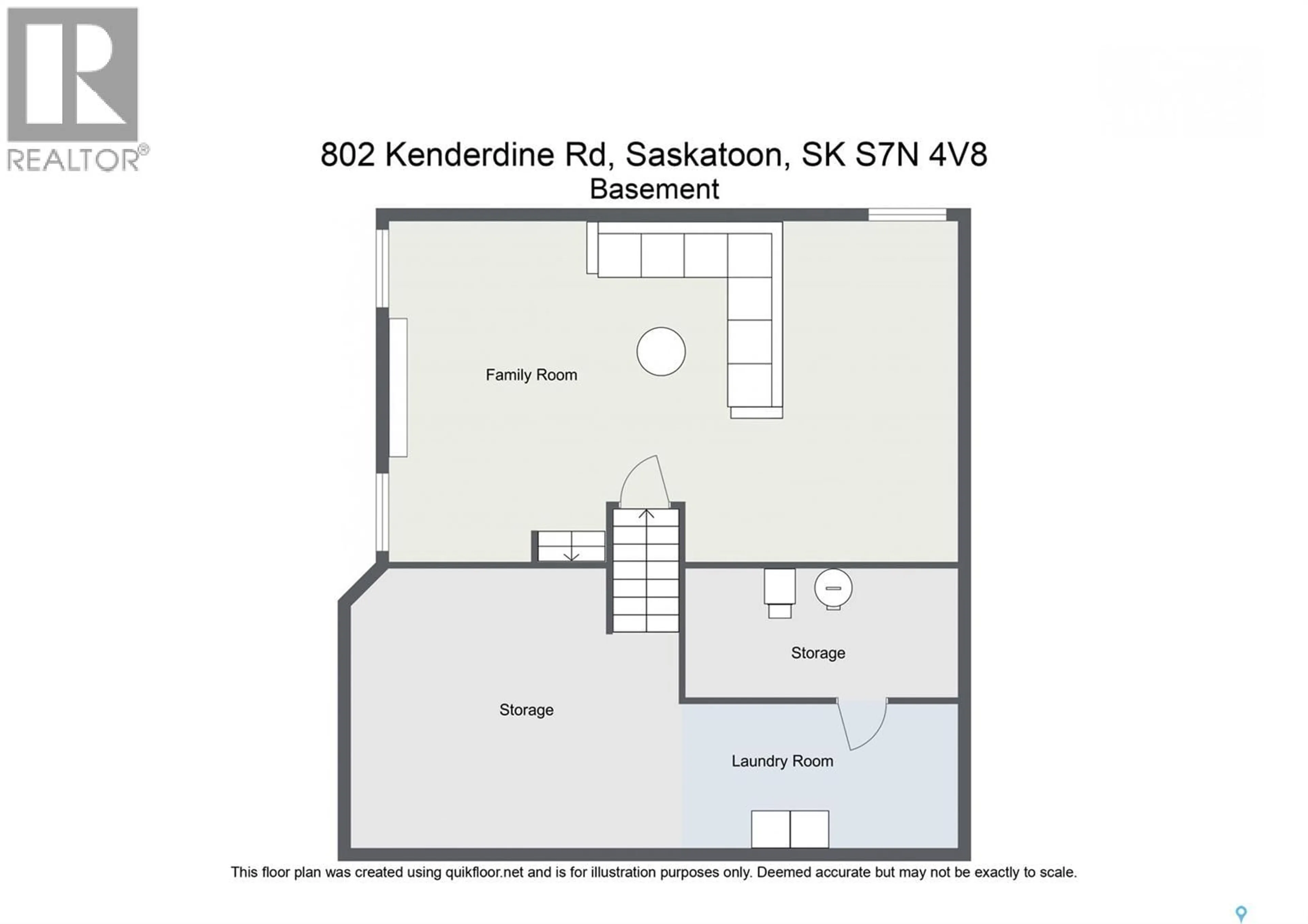 Floor plan for 802 KENDERDINE ROAD, Saskatoon Saskatchewan S7N4V8
