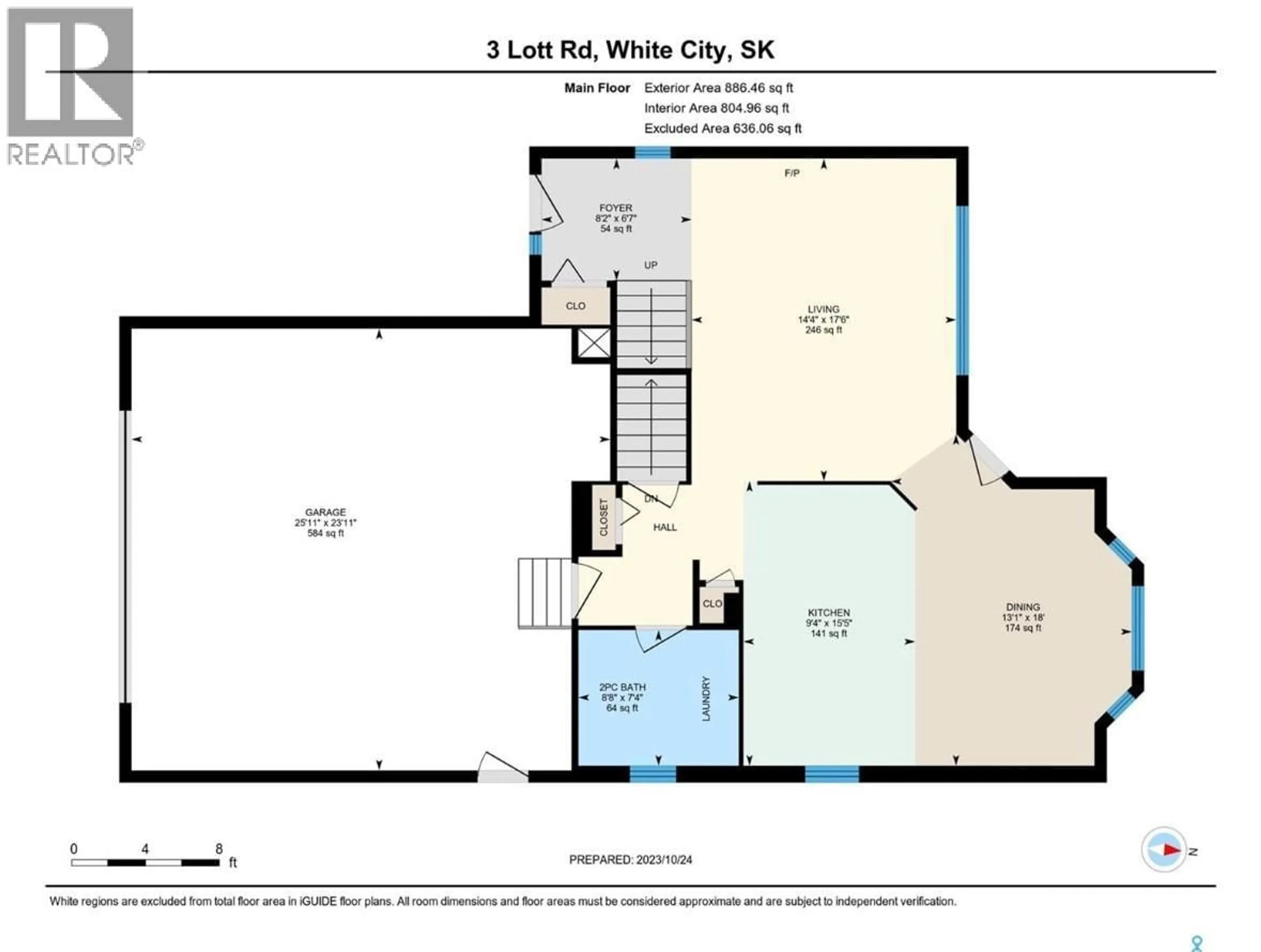 Floor plan for 3 LOTT ROAD, White City Saskatchewan S4L5B1