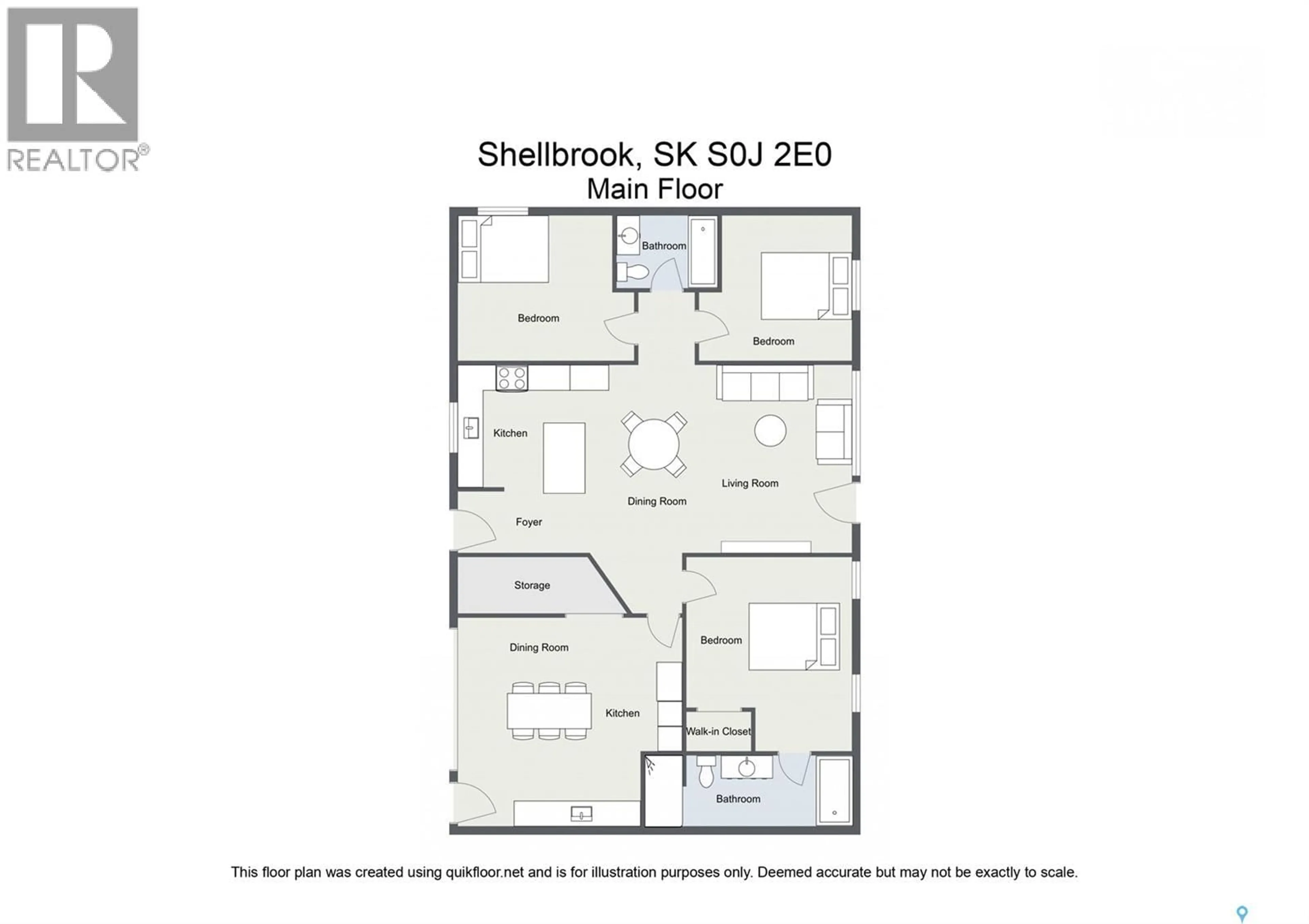Floor plan for HANSEN ACREAGE, Canwood Rm No. 494 Saskatchewan S0J0K0