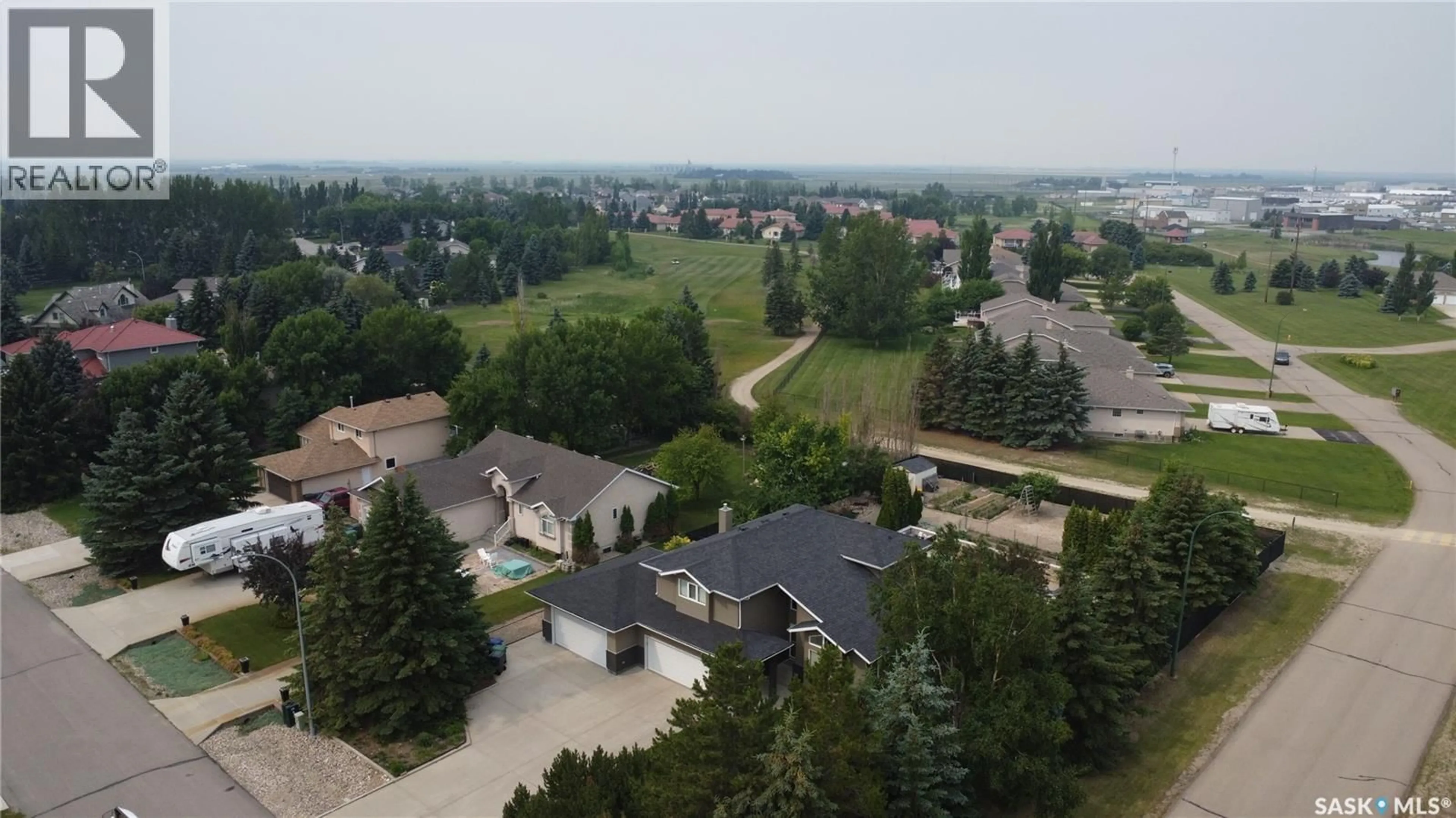 A pic from outside/outdoor area/front of a property/back of a property/a pic from drone, mountain view for 1 PALMER CRESCENT, Edenwold Rm No.158 Saskatchewan S4L1A3
