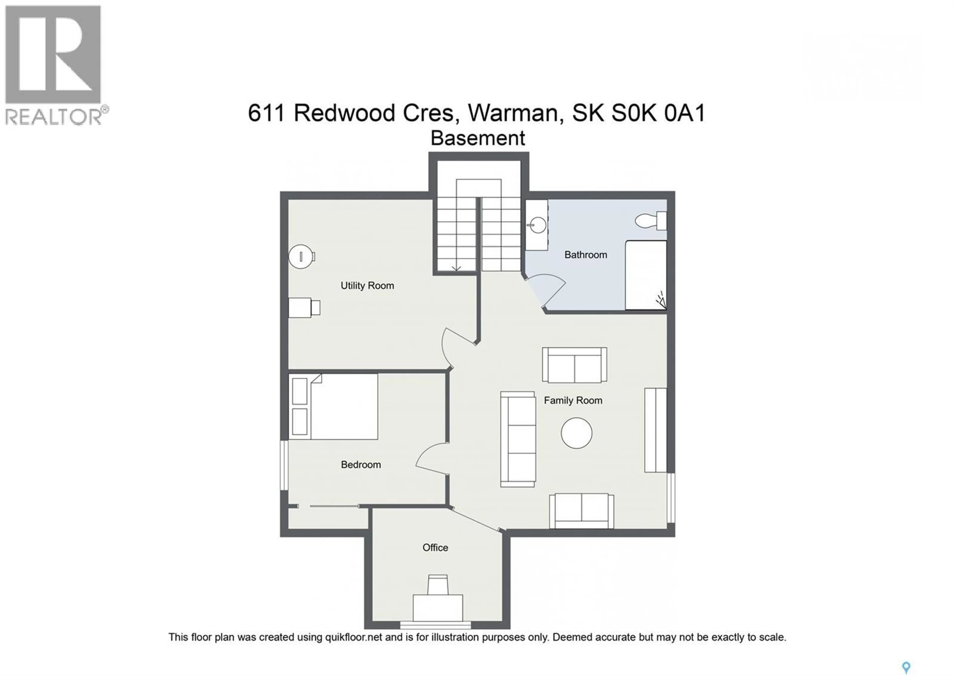 Floor plan for 611 REDWOOD CRESCENT, Warman Saskatchewan S0K0A1