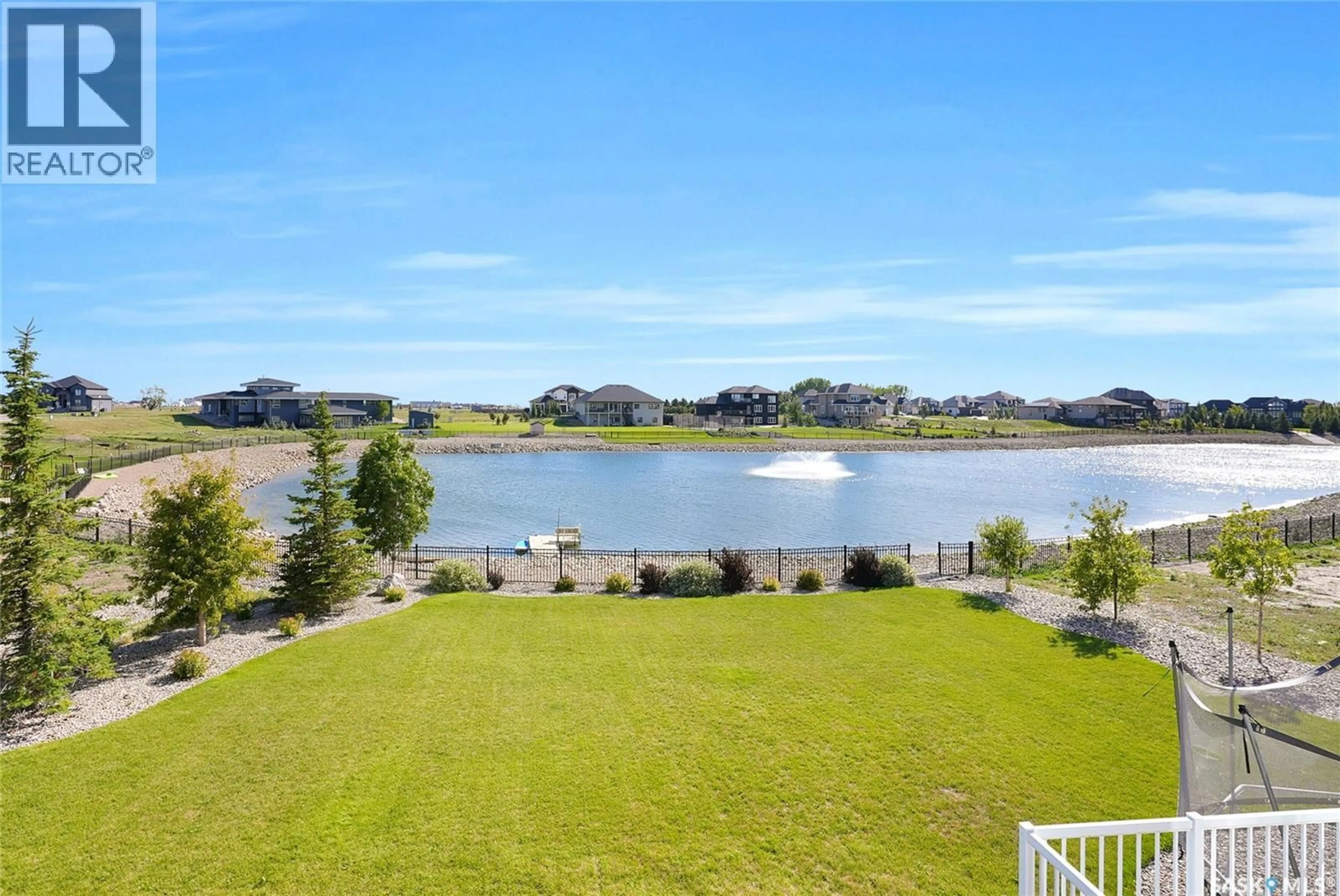 A pic from outside/outdoor area/front of a property/back of a property/a pic from drone, water/lake/river/ocean view for 330 SPRUCE CREEK DRIVE, Edenwold Rm No. 158 Saskatchewan S0G3Z0
