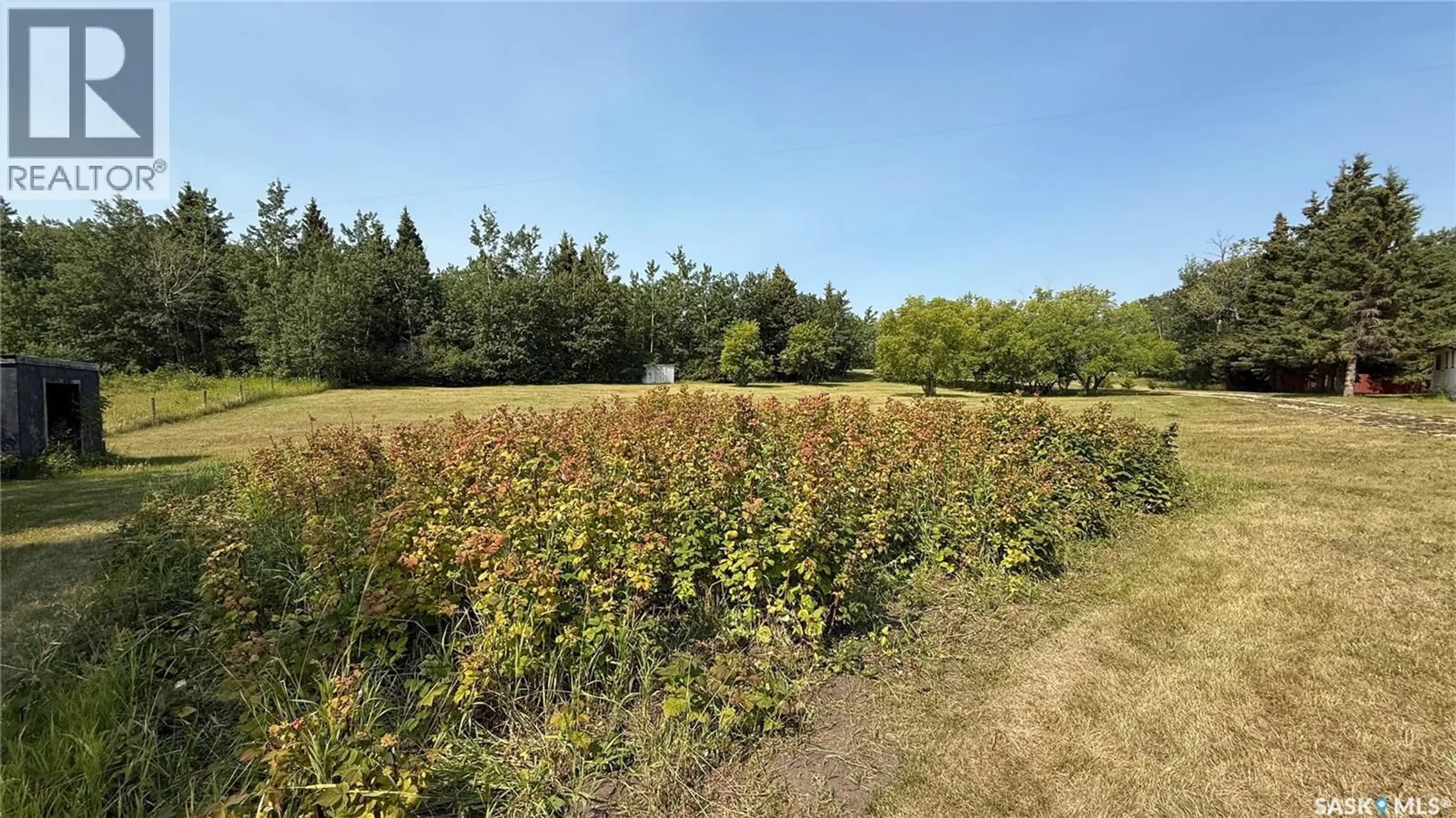 A pic from outside/outdoor area/front of a property/back of a property/a pic from drone, forest/trees view for TURTLEFORD ACREAGE, Mervin Rm No.499 Saskatchewan S0M0G4
