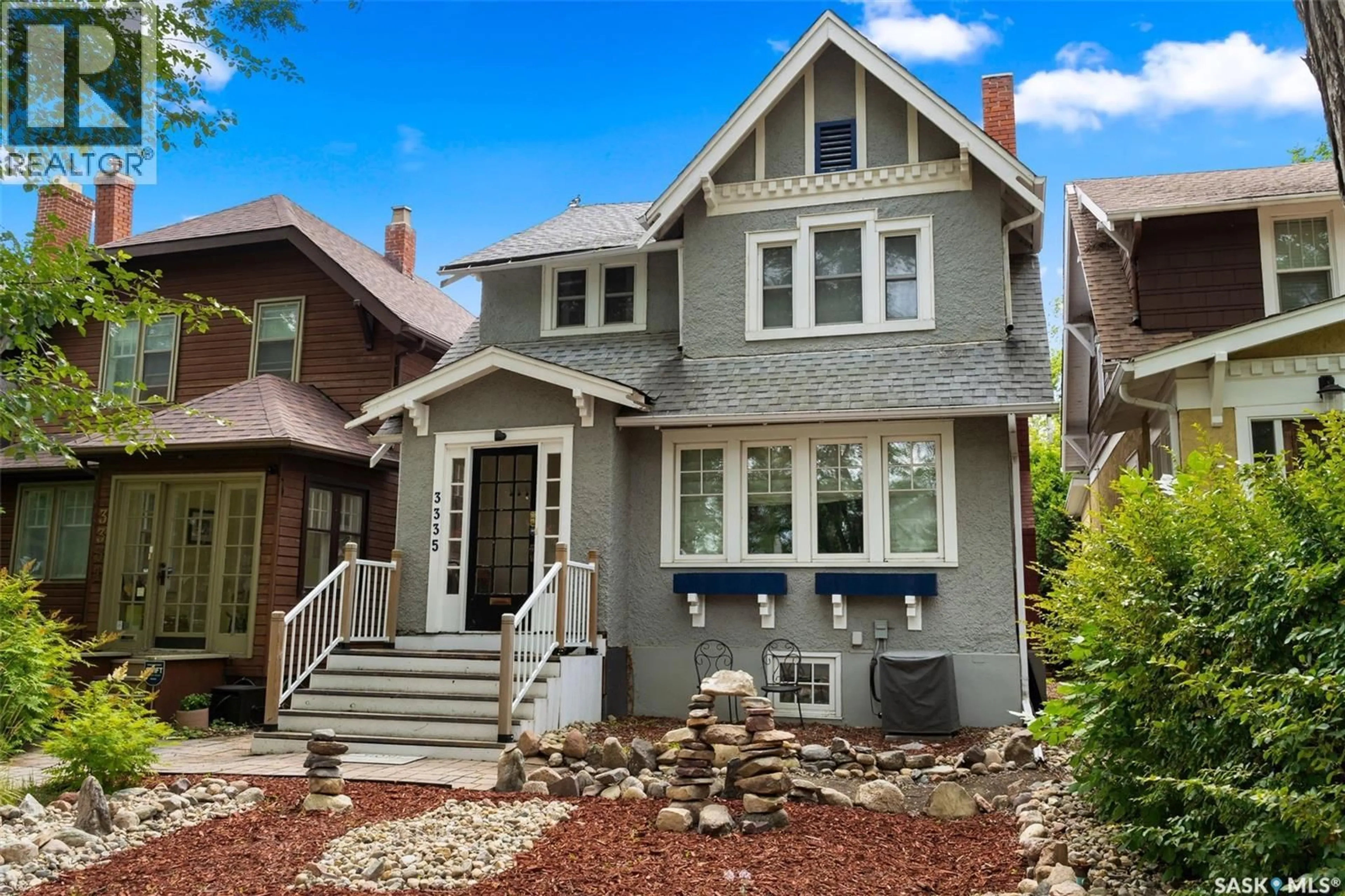 Home with brick exterior material, street for 3335 VICTORIA AVENUE, Regina Saskatchewan S4T1L7