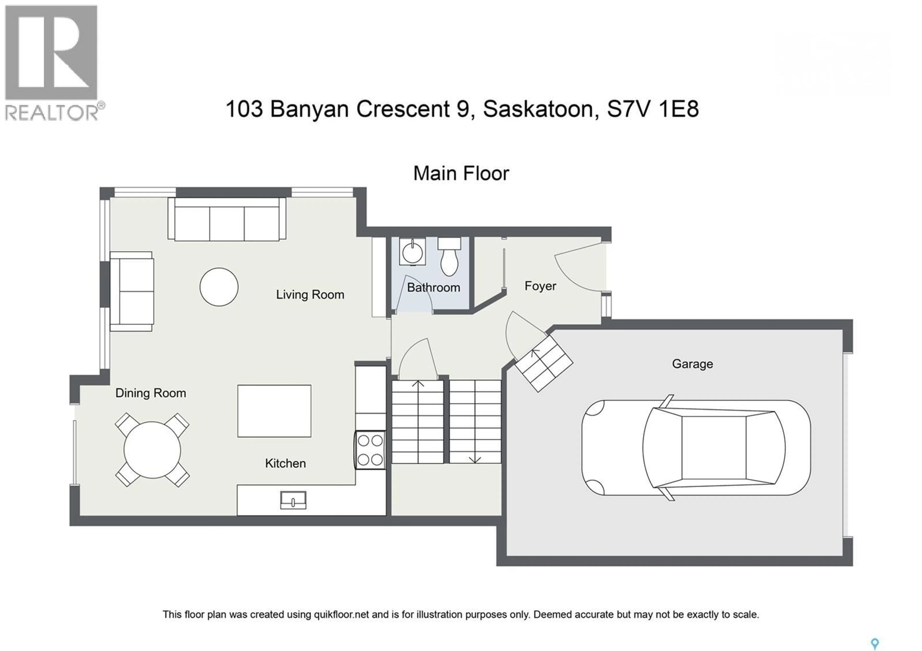 Floor plan for 9 103 BANYAN CRESCENT, Saskatoon Saskatchewan S7V1G2