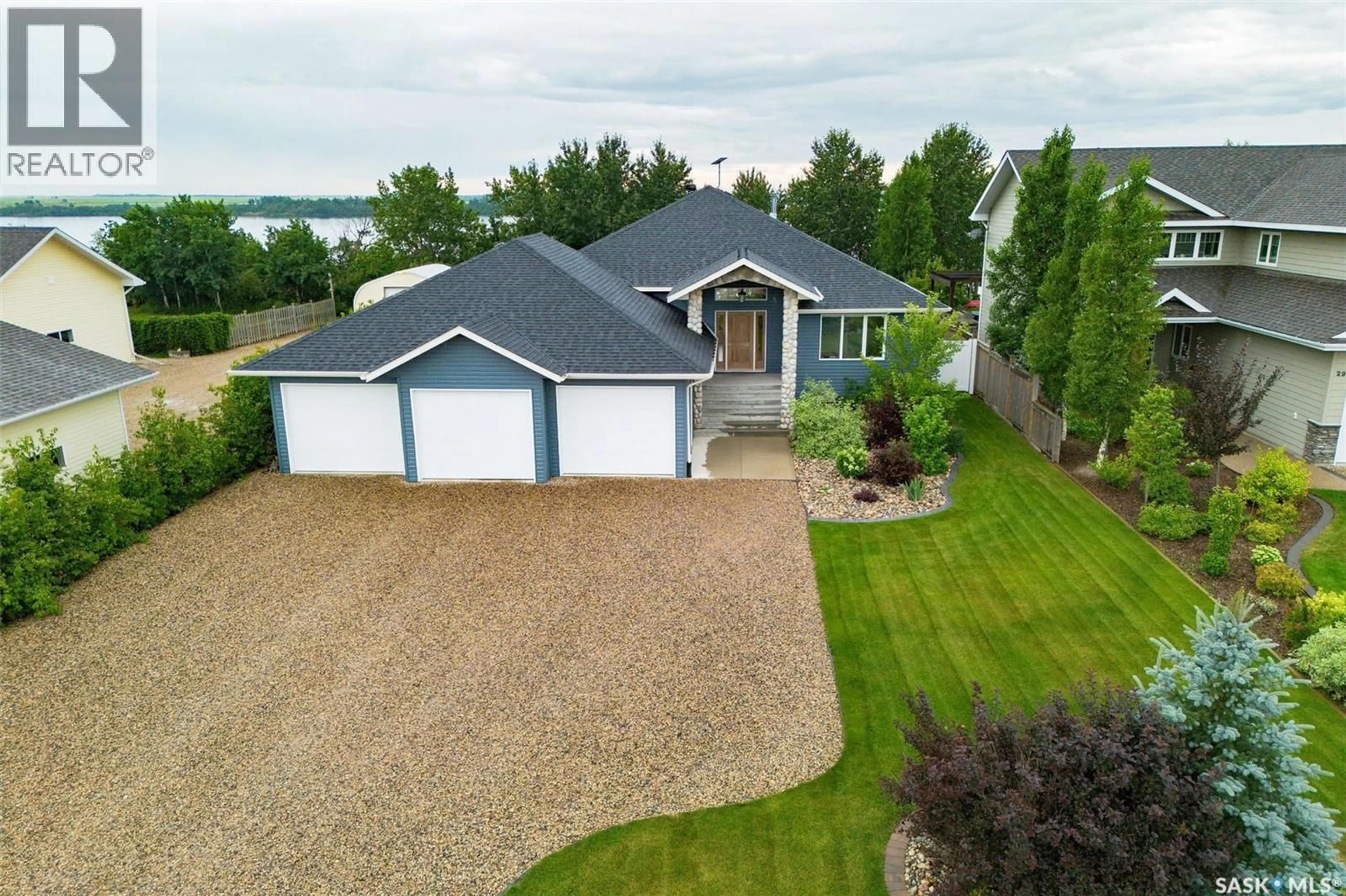 A pic from outside/outdoor area/front of a property/back of a property/a pic from drone, water/lake/river/ocean view for 28 PAPE DRIVE, Humboldt Rm No. 370 Saskatchewan S0K2A0