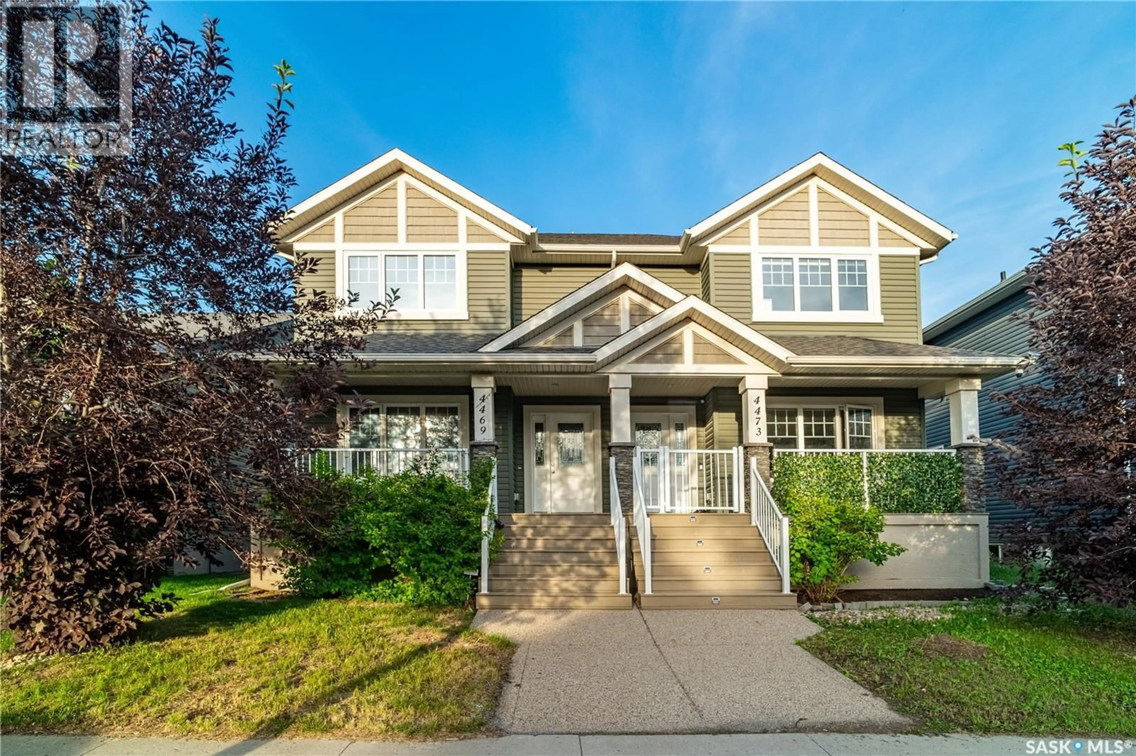 Home with vinyl exterior material, street for 4469 JAMES HILL ROAD, Regina Saskatchewan S4W0K5
