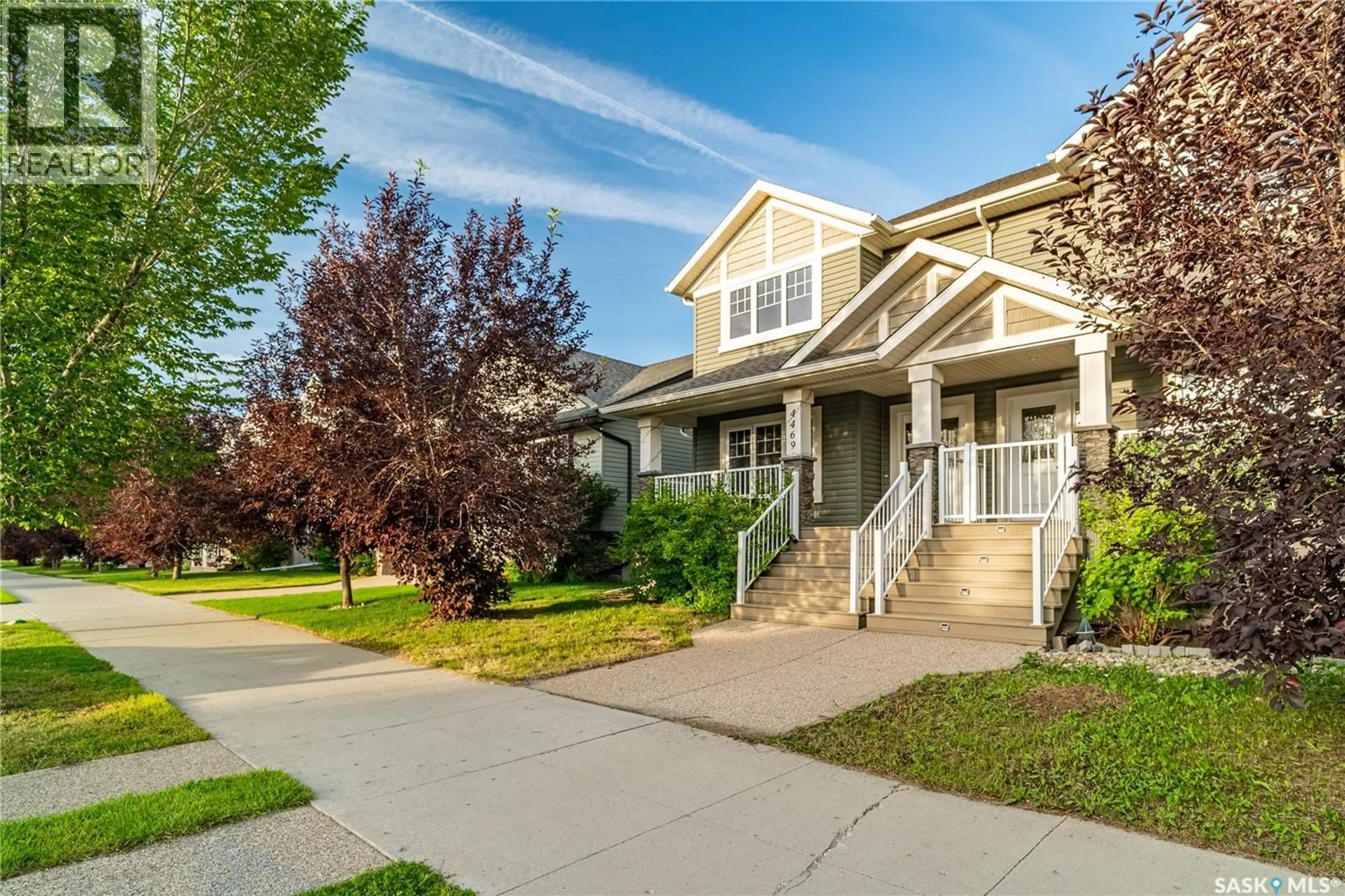 Home with vinyl exterior material, street for 4469 JAMES HILL ROAD, Regina Saskatchewan S4W0K5