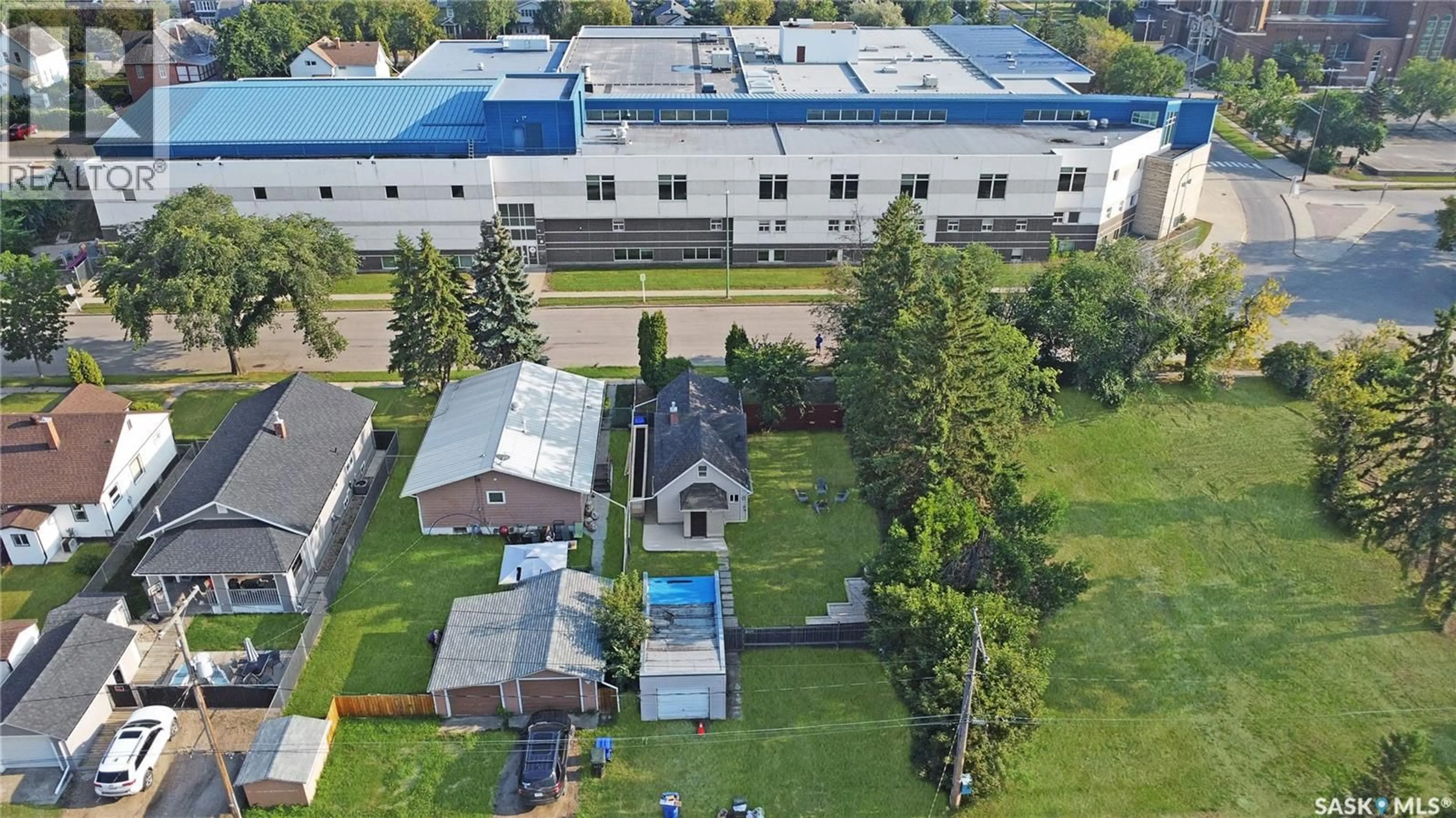 A pic from outside/outdoor area/front of a property/back of a property/a pic from drone, building for 356 13TH STREET, Prince Albert Saskatchewan S6V3G3