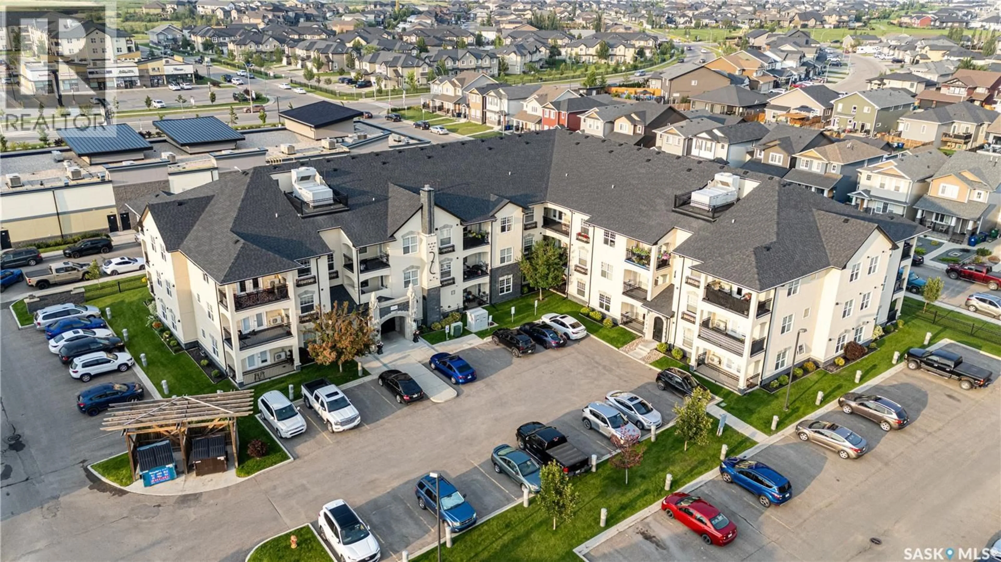 A pic from outside/outdoor area/front of a property/back of a property/a pic from drone, city buildings view from balcony for 130 - 211 PHELPS WAY, Saskatoon Saskatchewan S7V0K5