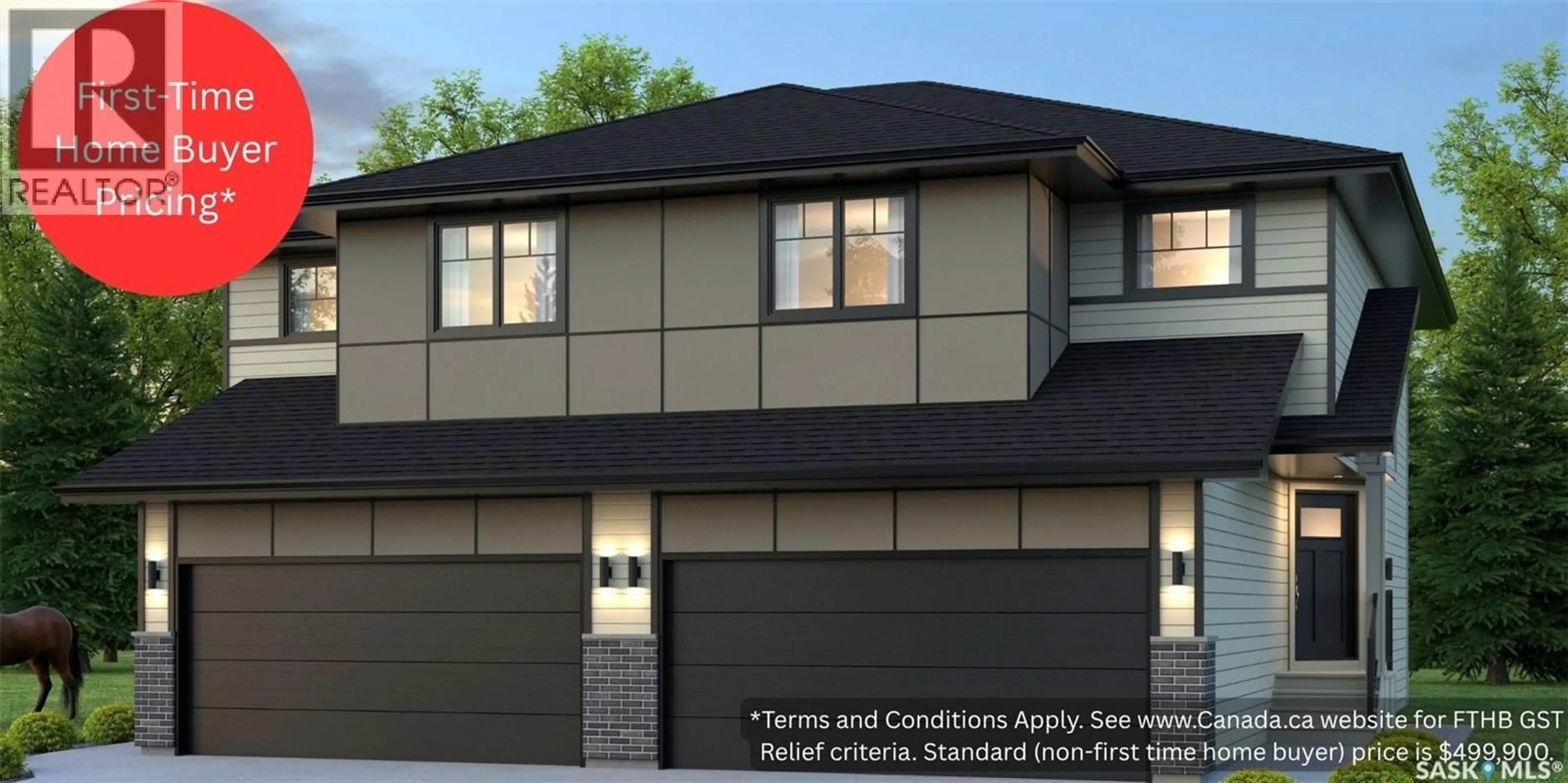Home with vinyl exterior material, building for 418 155 MCFAULL WAY, Saskatoon Saskatchewan S7V0Y2