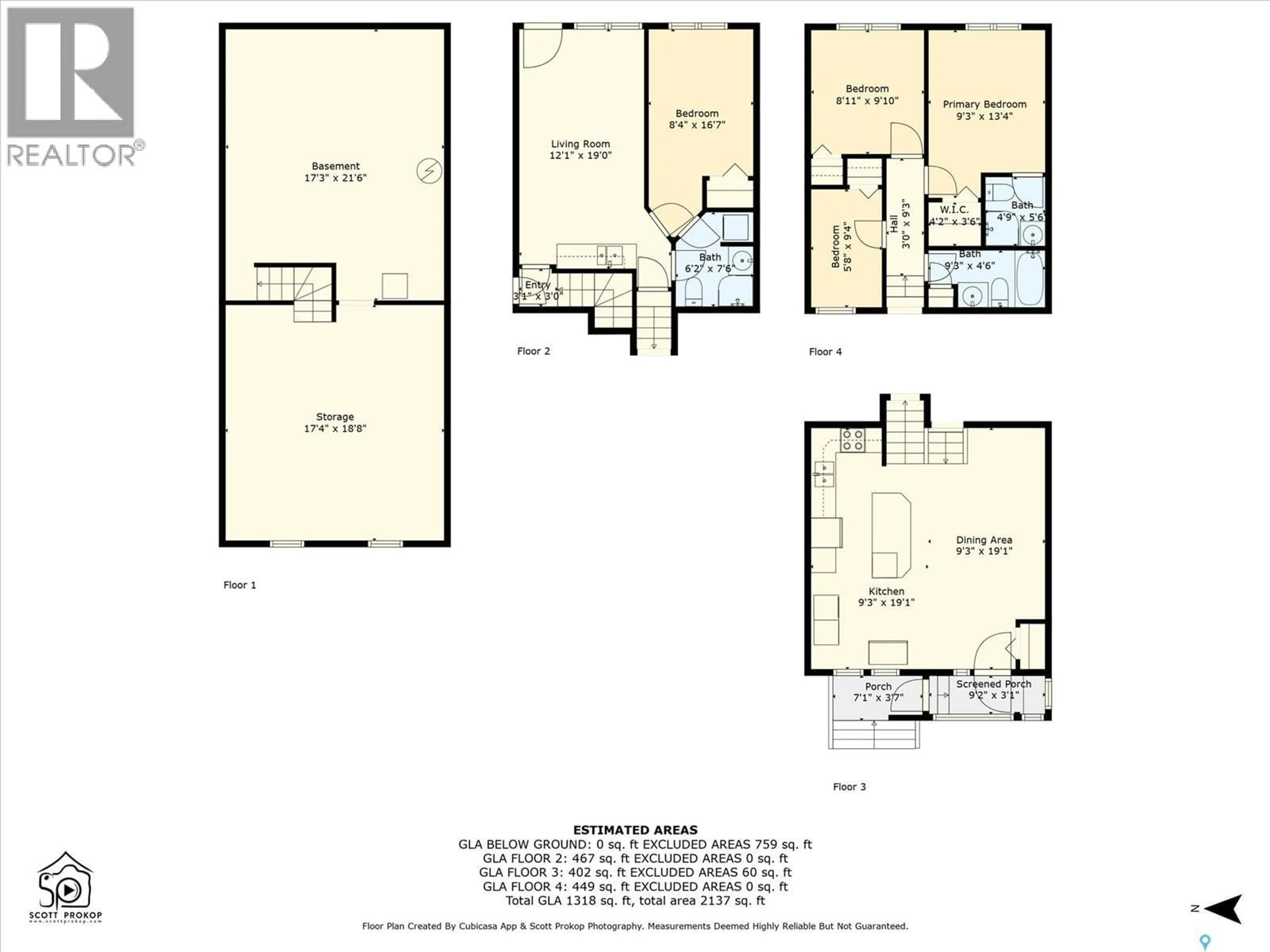 Floor plan for 1430 C AVENUE, Saskatoon Saskatchewan S7L1L1