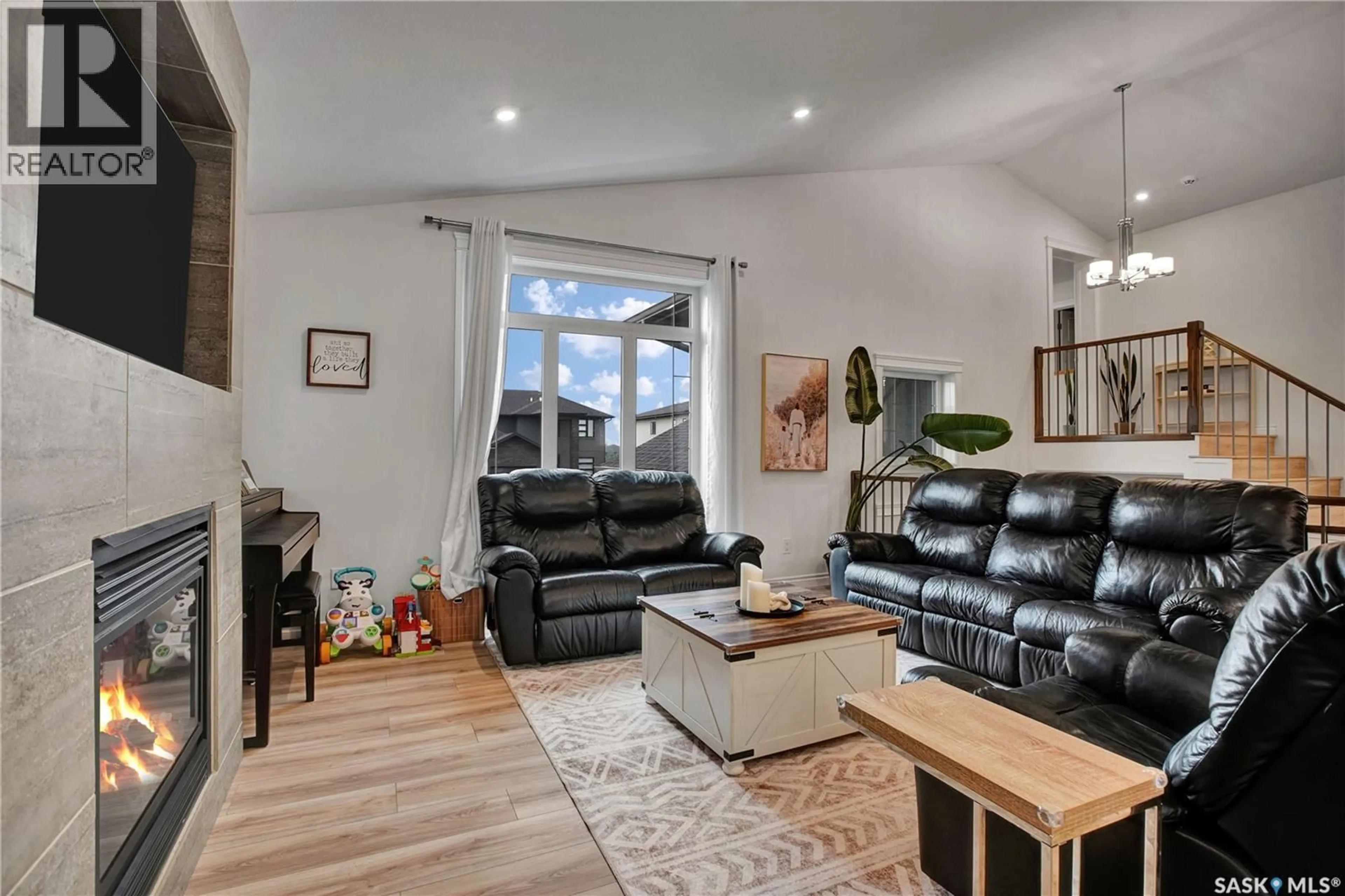 Living room with furniture, unknown for 612 EVERGREEN TERRACE, Warman Saskatchewan S0K4S2