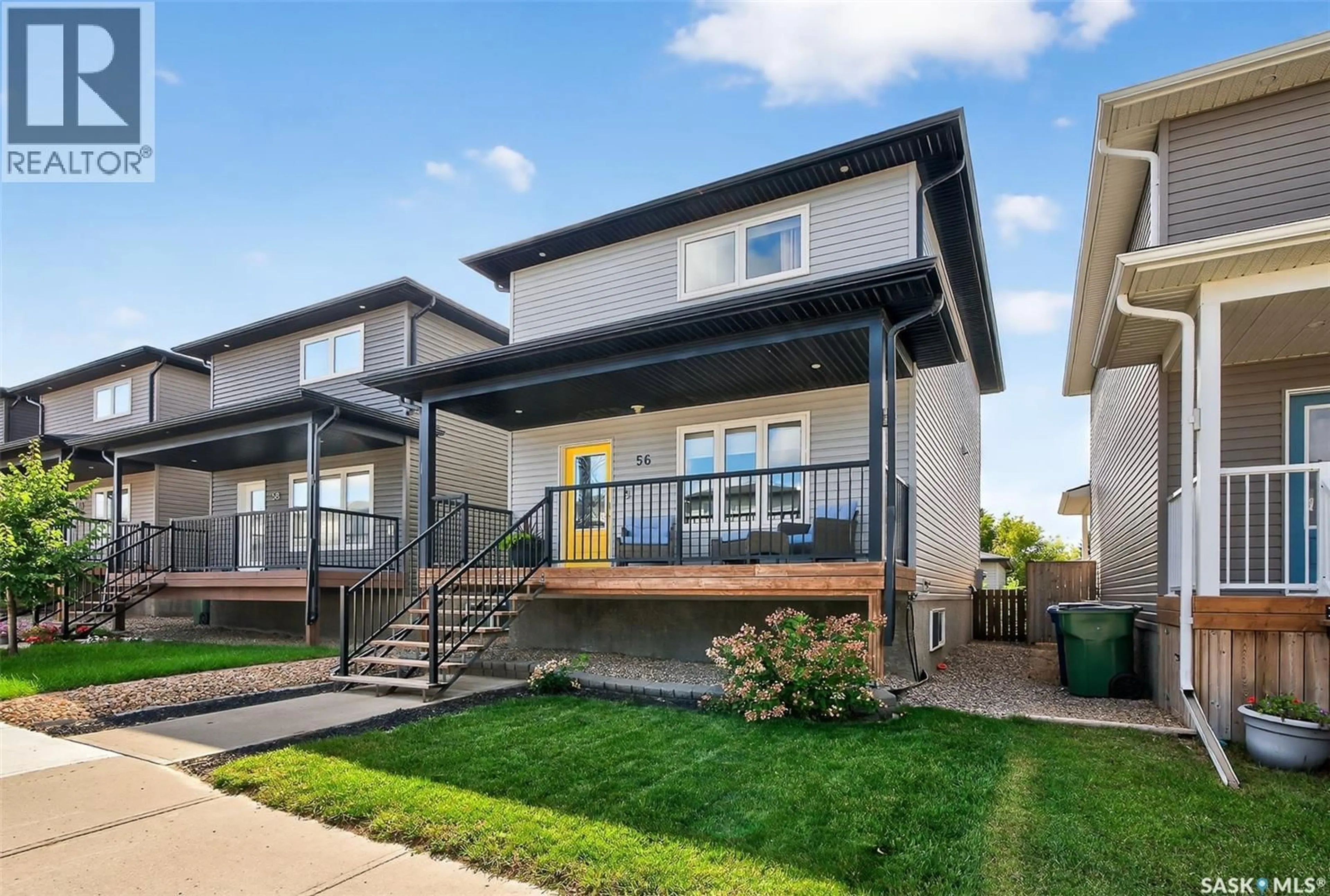 Home with vinyl exterior material, street for 56 BRIGHAM ROAD, Moose Jaw Saskatchewan S6K0A7