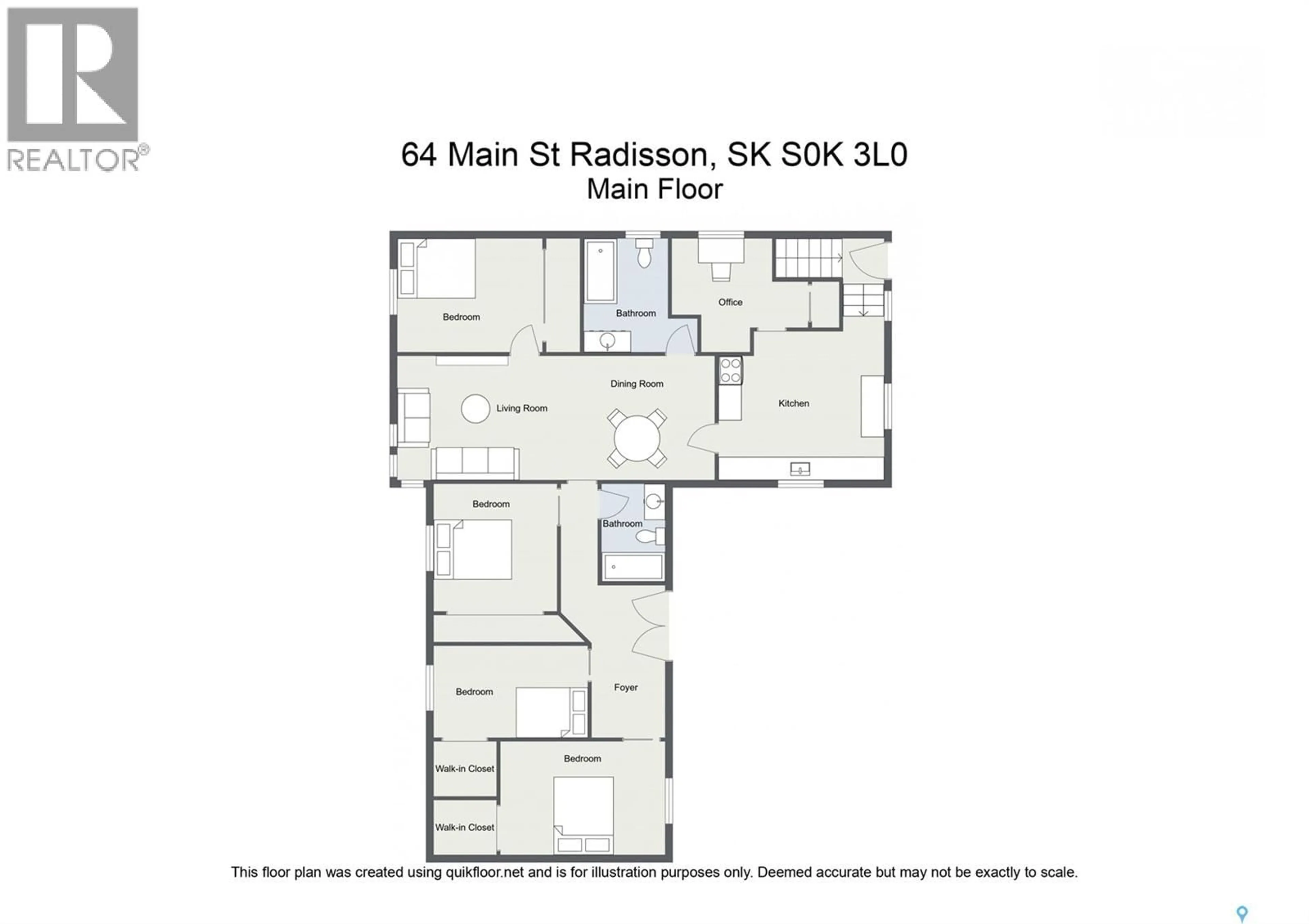 Floor plan for 64 MAIN STREET, Radisson Saskatchewan S0K3L0