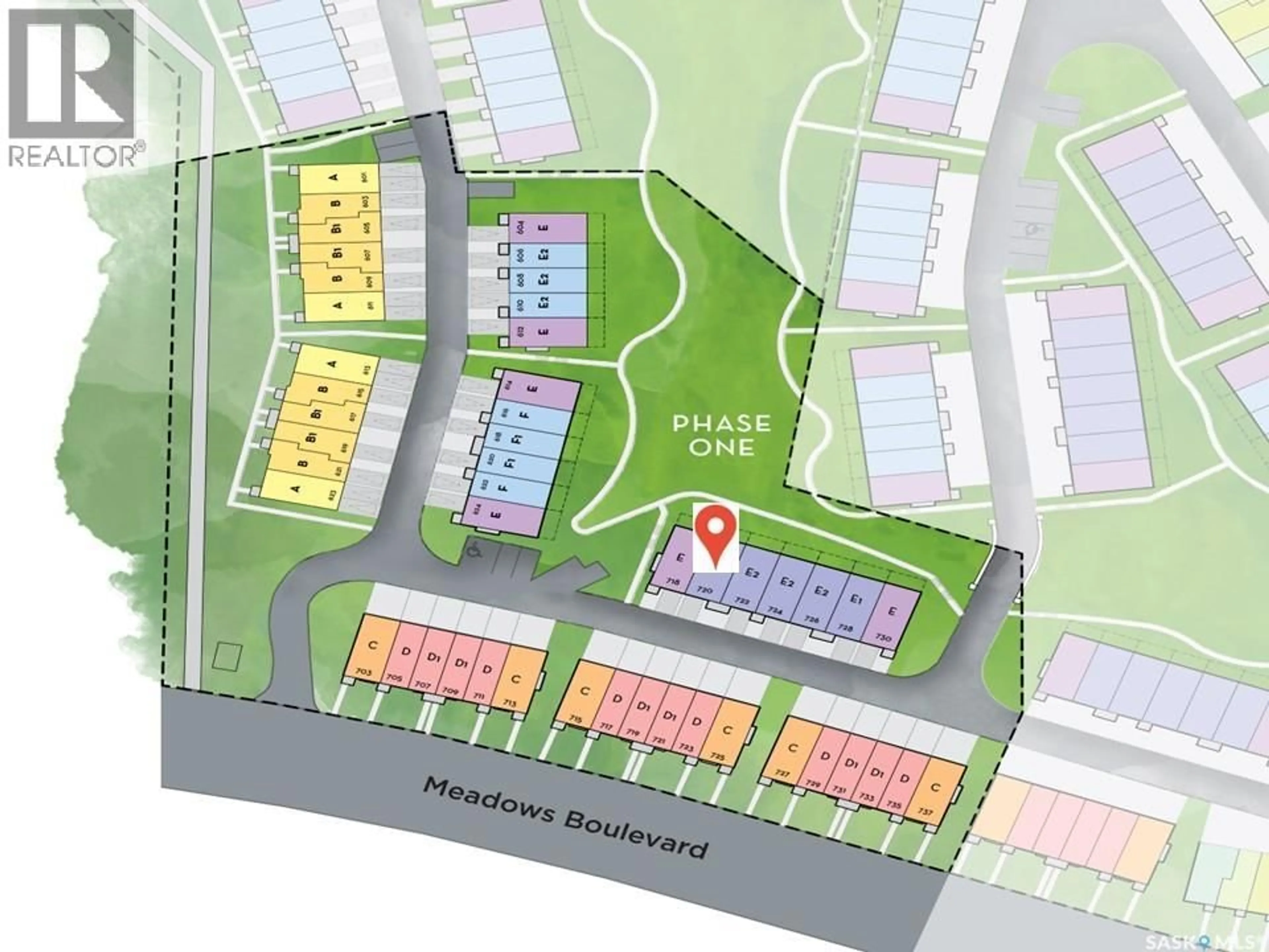 Floor plan for 701 - 720 MEADOWS BOULEVARD, Saskatoon Saskatchewan S7V0H5