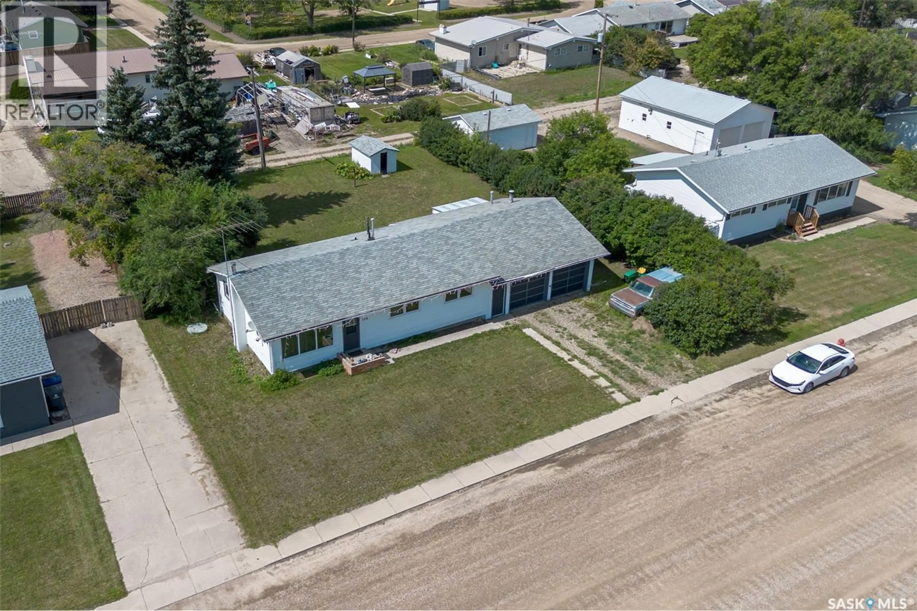A pic from outside/outdoor area/front of a property/back of a property/a pic from drone, street for 108 MAIN STREET, Landis Saskatchewan S0K2K0