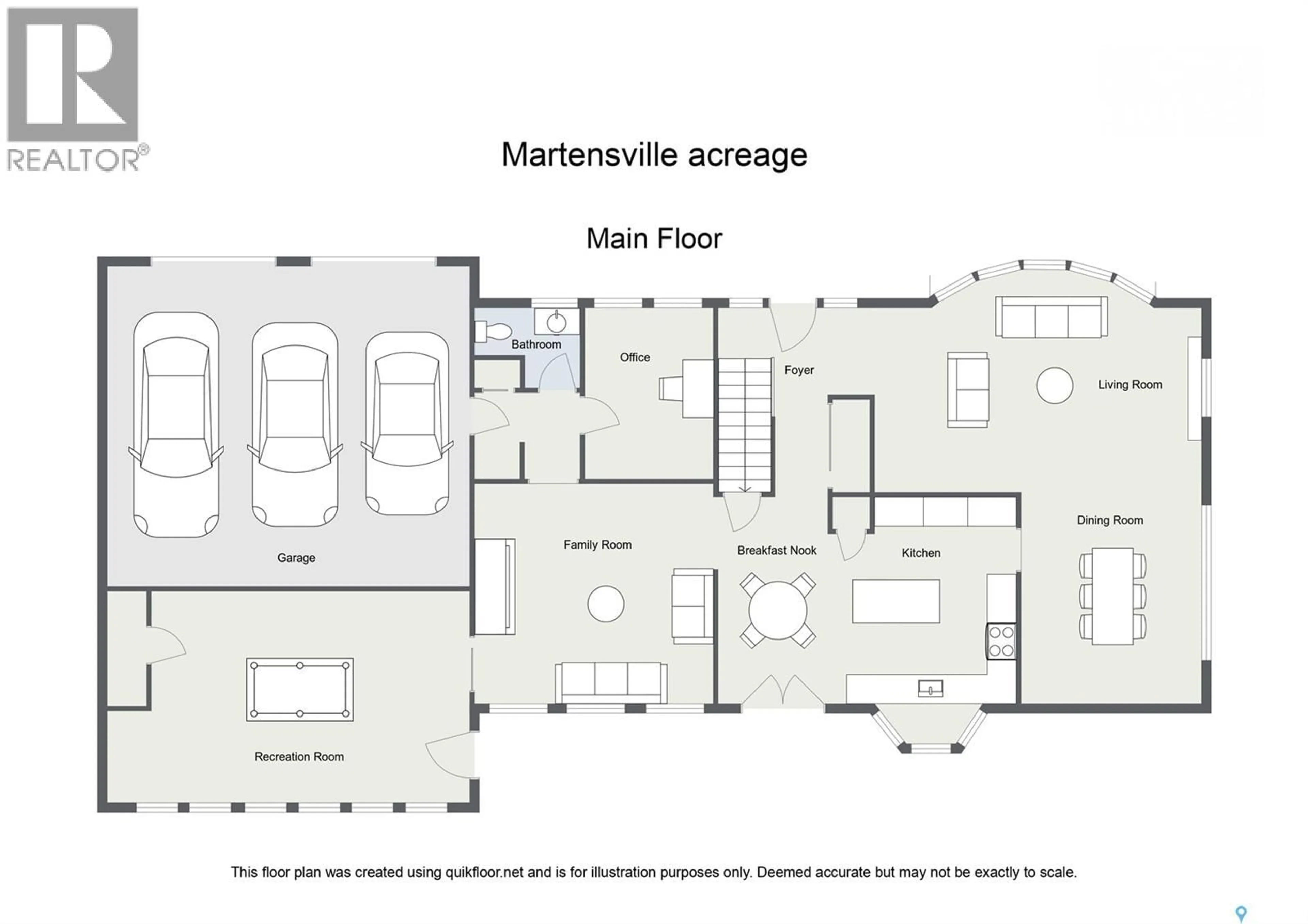 Floor plan for MATHISON ACREAGE, Corman Park Rm No. 344 Saskatchewan S0K2T0