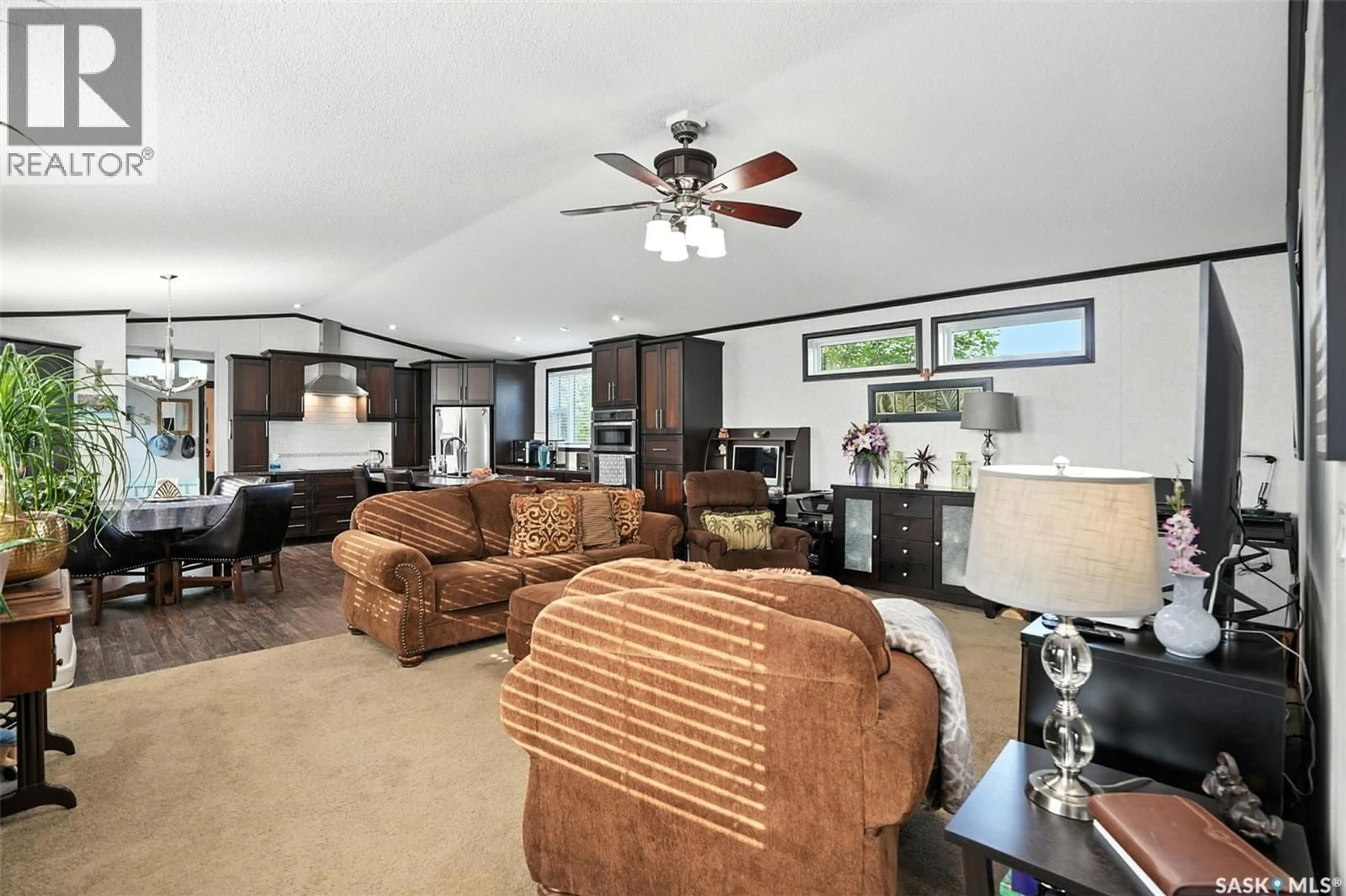 Living room with furniture, unknown for 34 TRILAND TRAILER COURT, Lanigan Saskatchewan S0K2M0