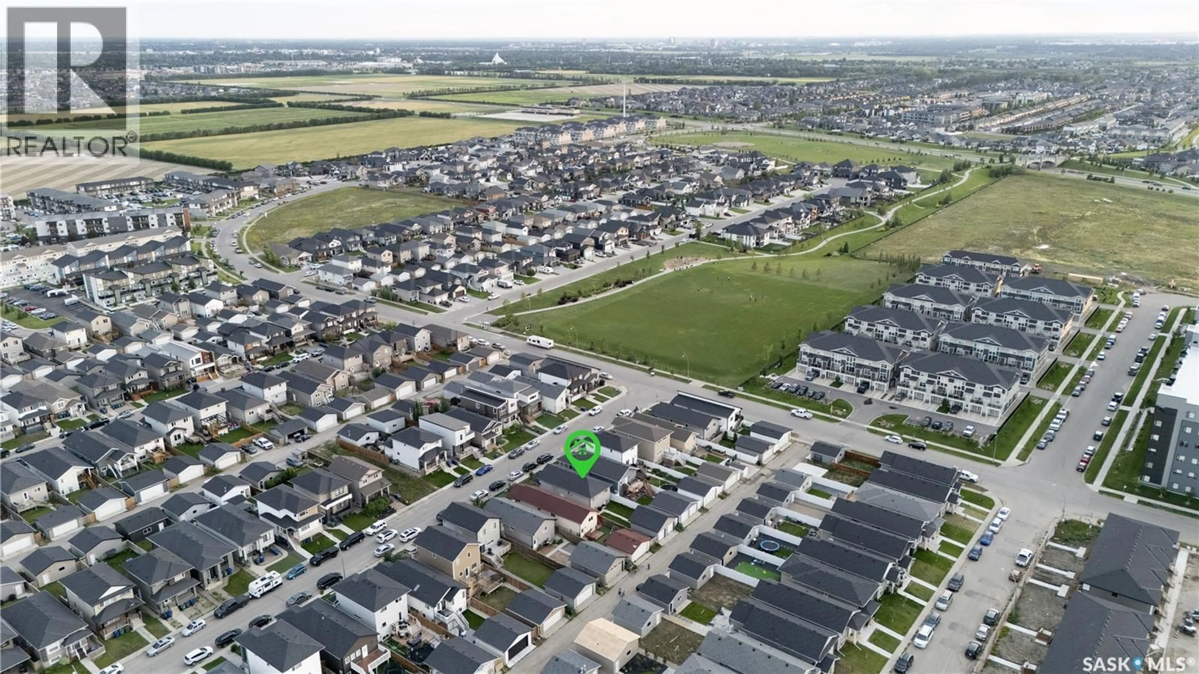 A pic from outside/outdoor area/front of a property/back of a property/a pic from drone, street for 550 MARLATTE LANE, Saskatoon Saskatchewan S7W0S8