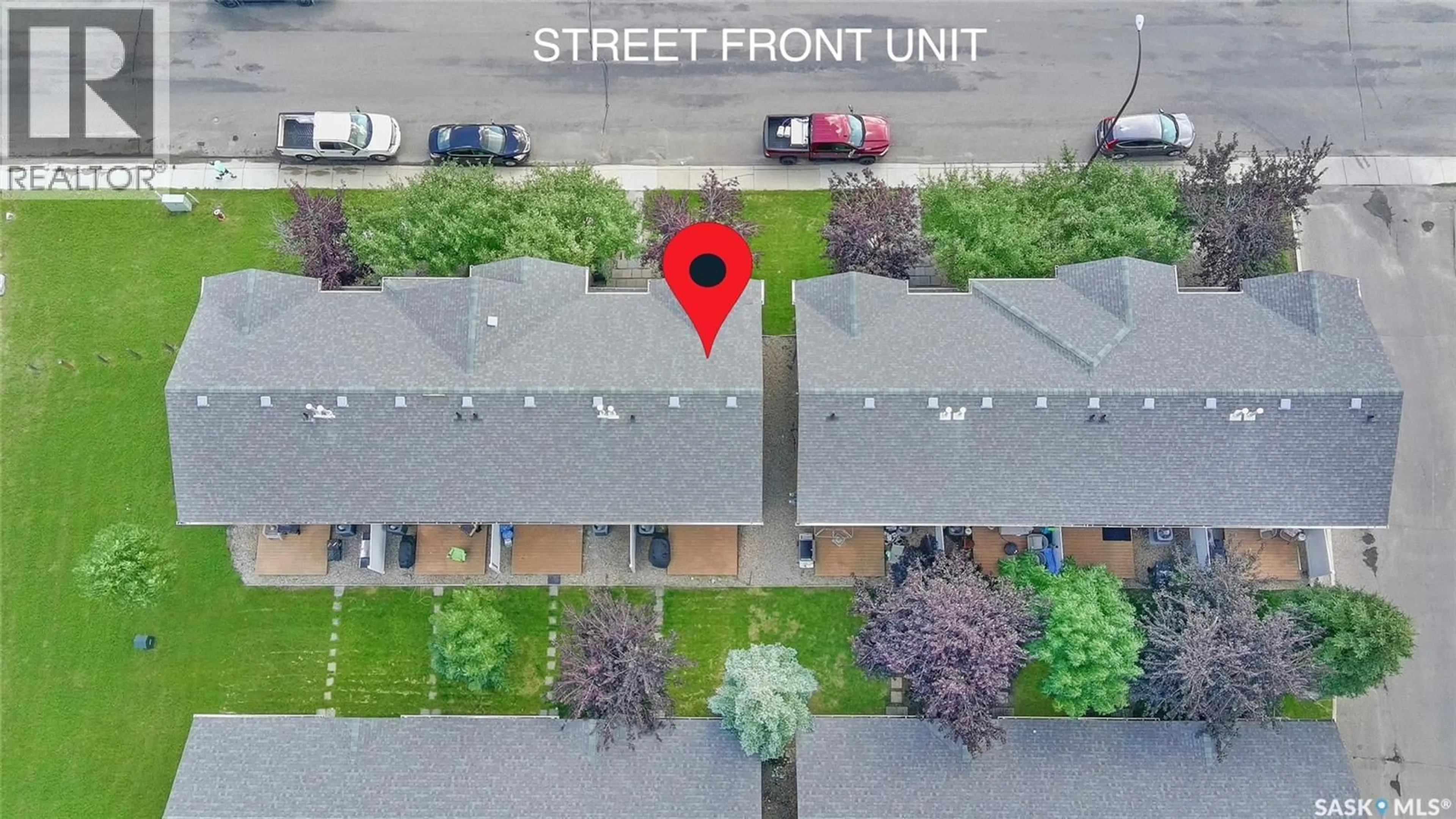 A pic from outside/outdoor area/front of a property/back of a property/a pic from drone, street for 503 - 141 COLONEL OTTER DRIVE, Swift Current Saskatchewan S9H2K4