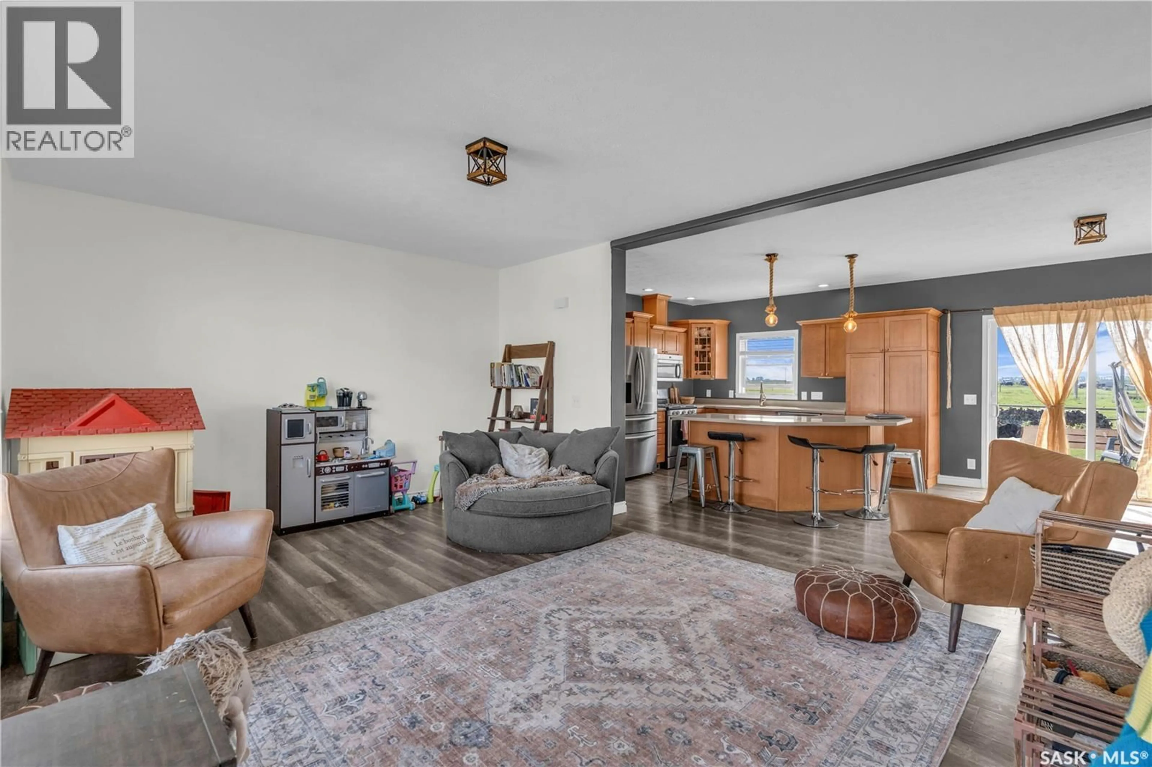 Living room with furniture, unknown for 8 EROS BAY, Lumsden Saskatchewan S0G3C0
