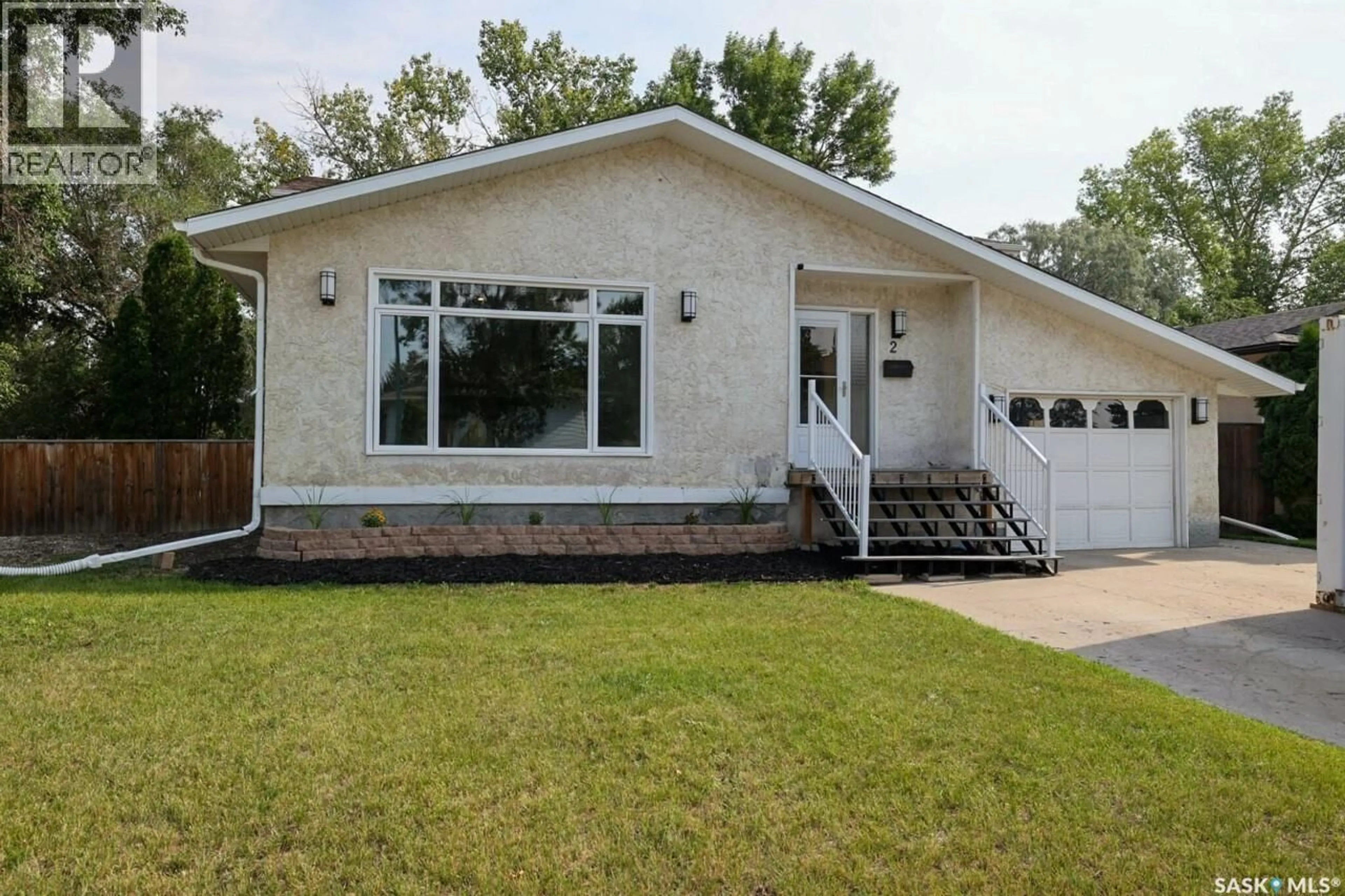 Home with vinyl exterior material, street for 2 SCHWANN PLACE, Regina Saskatchewan S4V0C3