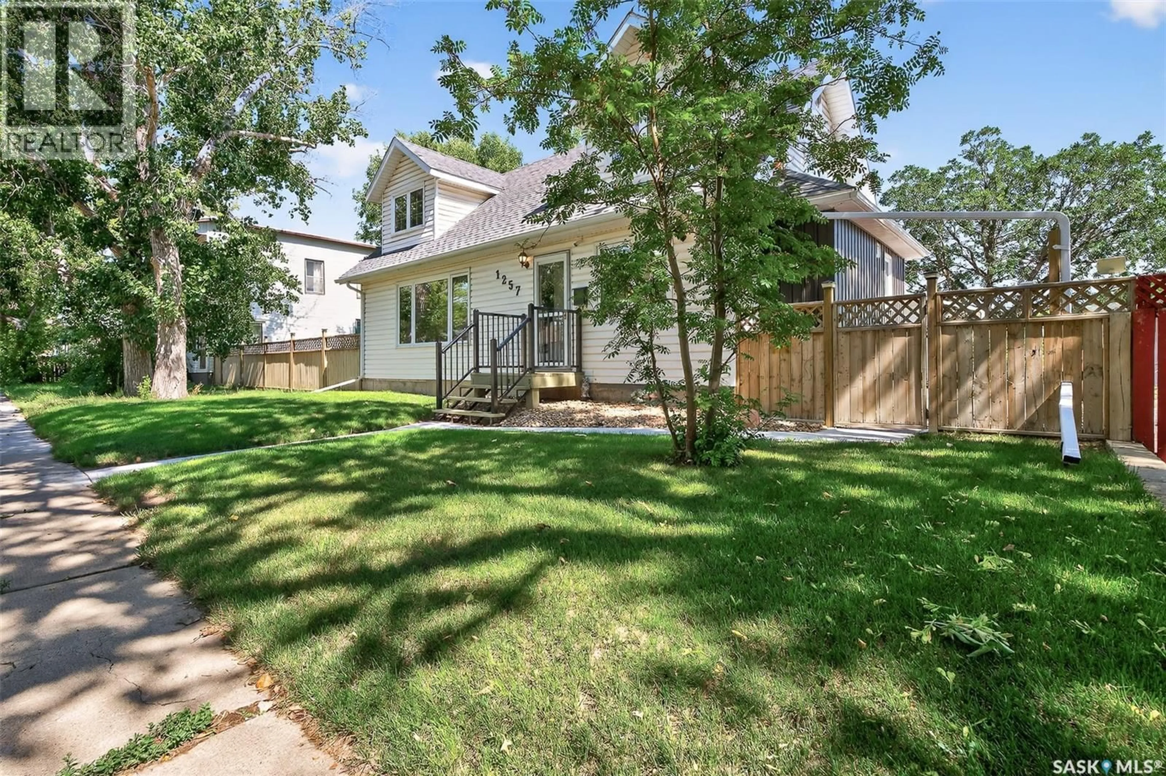 A pic from outside/outdoor area/front of a property/back of a property/a pic from drone, street for 1257 3RD AVENUE, Moose Jaw Saskatchewan S6H1G2