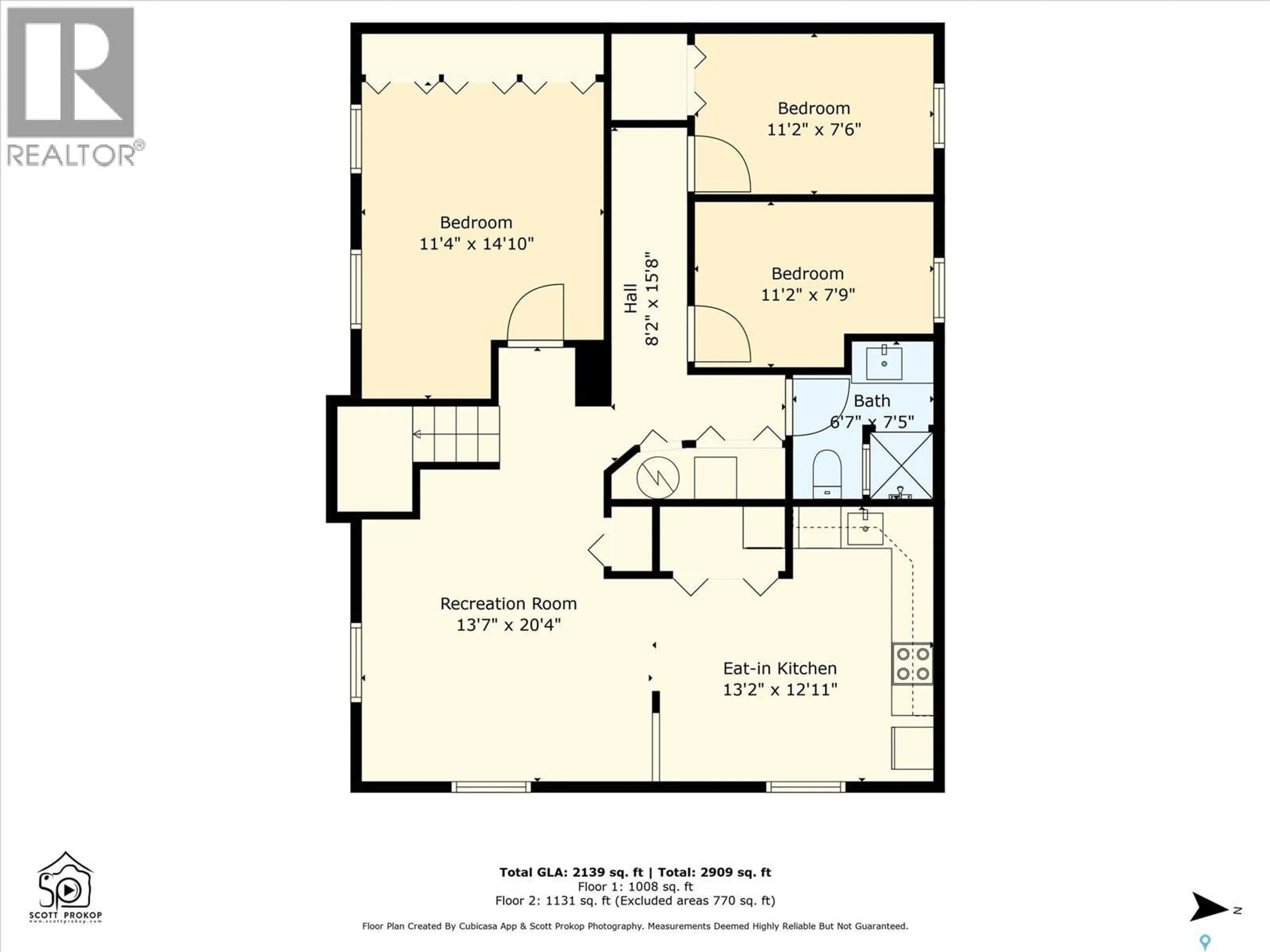 Floor plan for 1141 L AVENUE, Saskatoon Saskatchewan S7L2R9