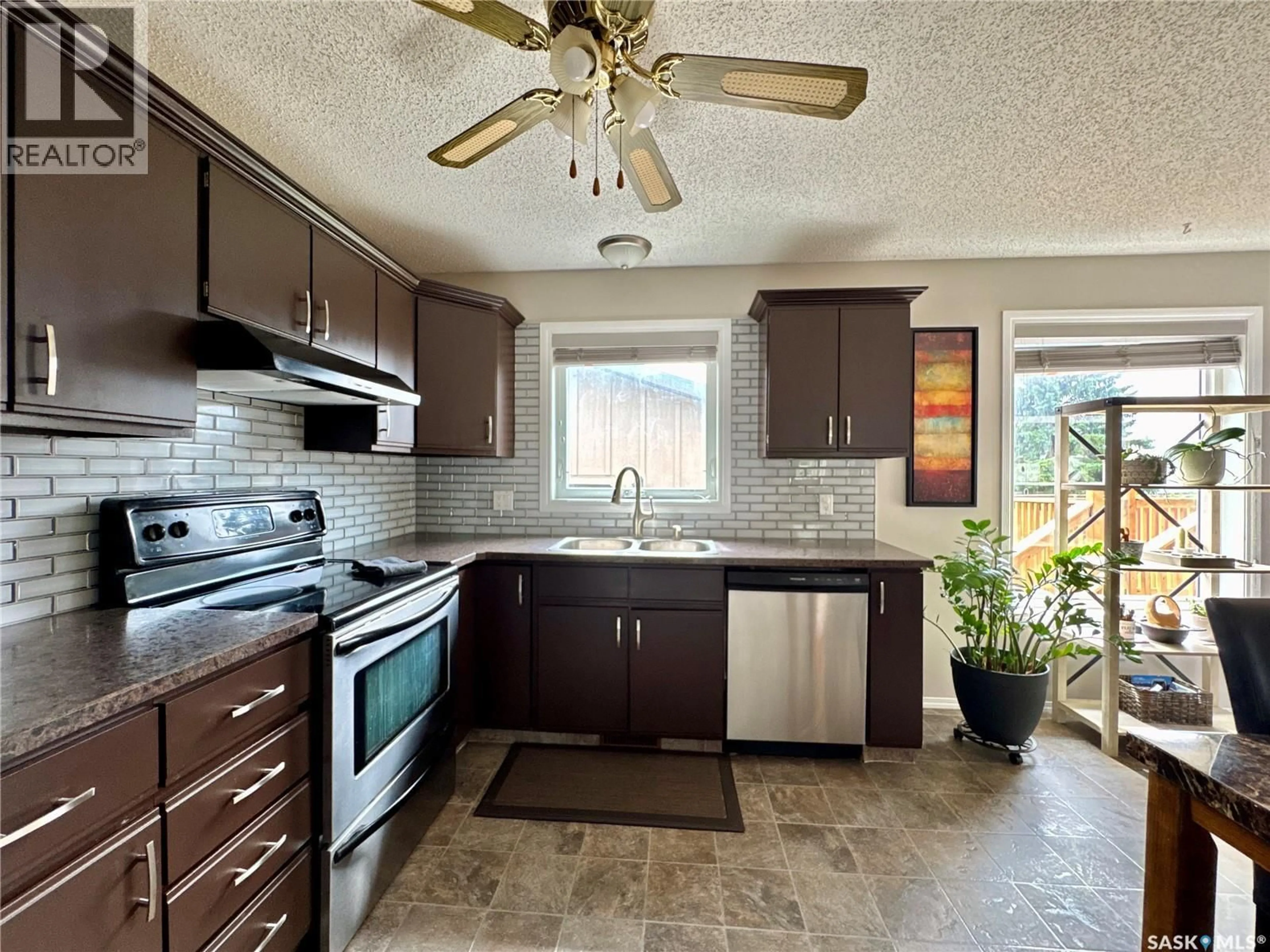 Open concept kitchen, ceramic/tile floor for 9 BULL CRESCENT, Yorkton Saskatchewan S3N3Y5