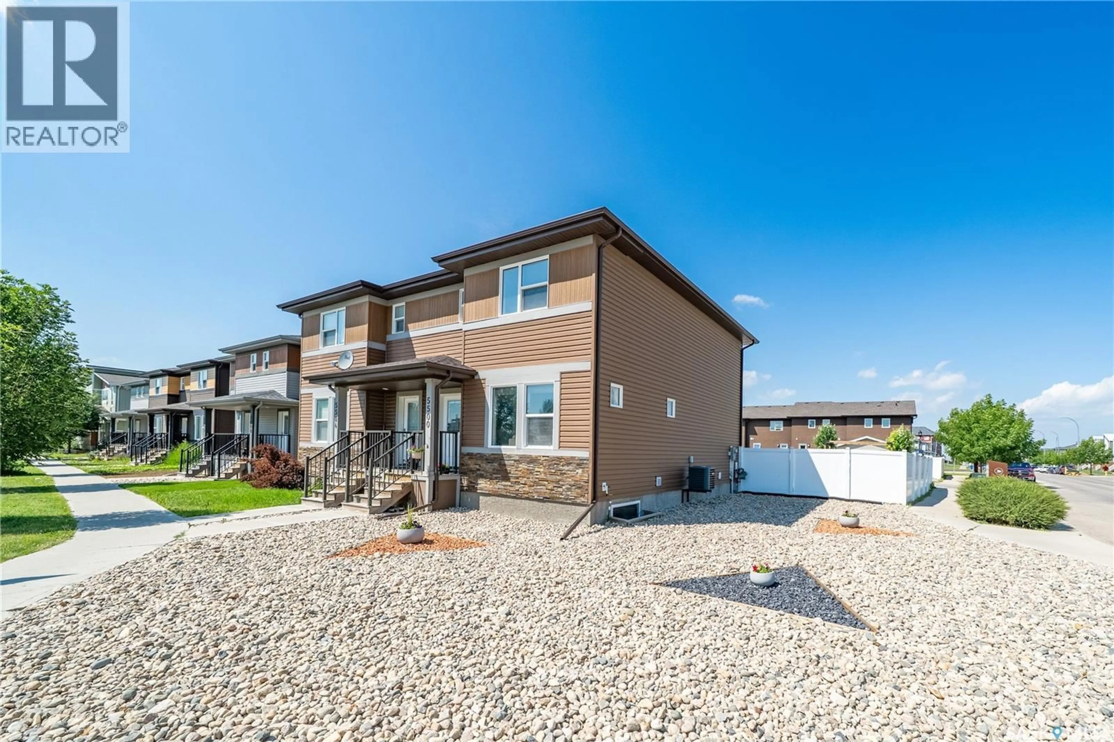 Home with brick exterior material, street for 5500 TUTOR WAY, Regina Saskatchewan S4W0N6