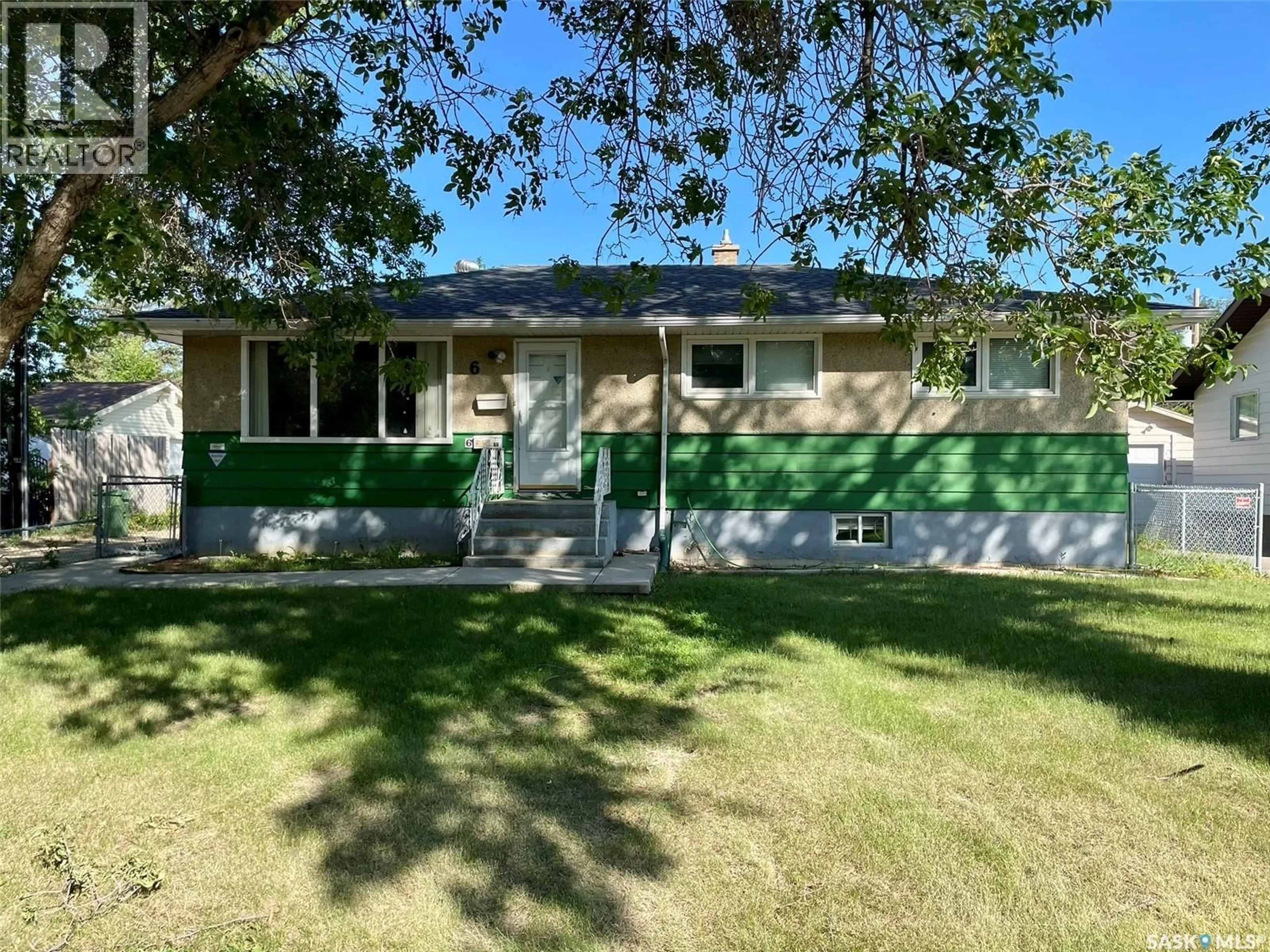 A pic from outside/outdoor area/front of a property/back of a property/a pic from drone, street for 6 LABELLE PLACE, Regina Saskatchewan S4N1T8