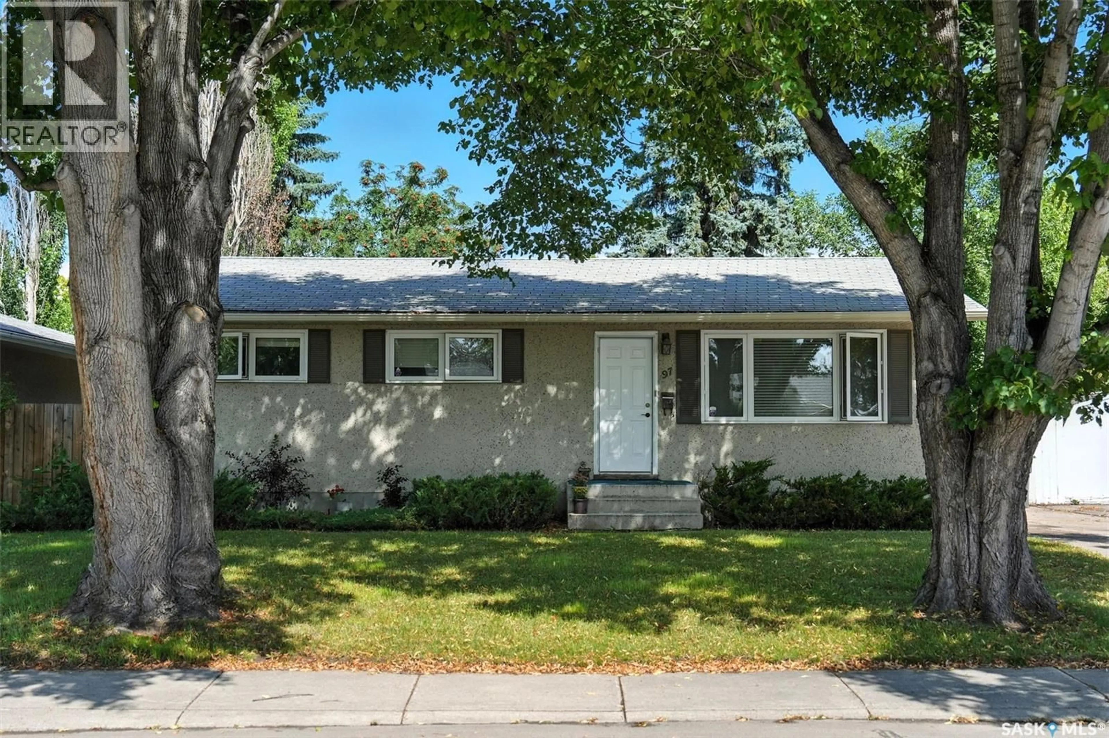 Home with vinyl exterior material, street for 97 MAXWELL CRESCENT, Saskatoon Saskatchewan S7L3Y4