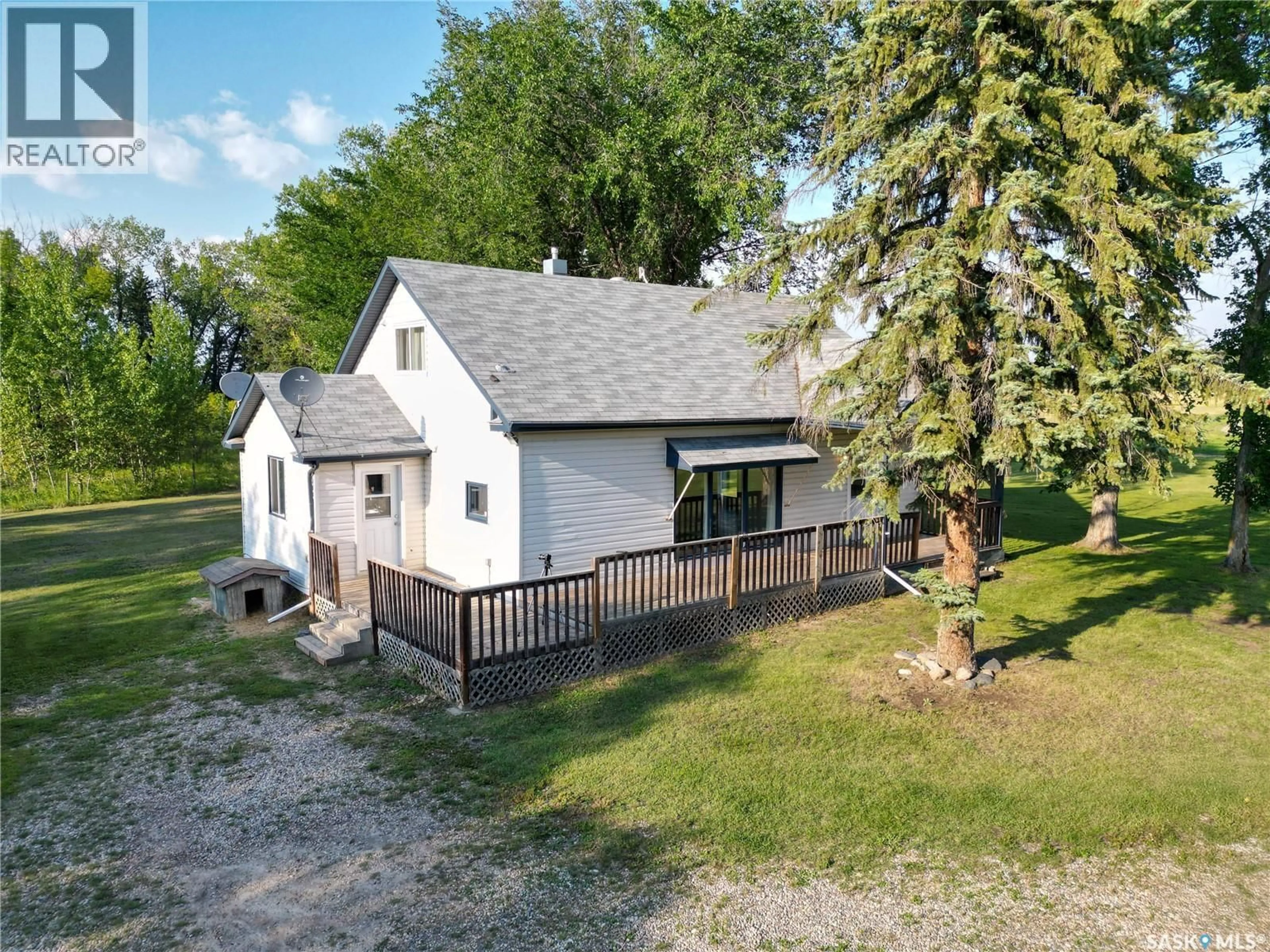 A pic from outside/outdoor area/front of a property/back of a property/a pic from drone, street for NORTH ACREAGE, Buckland Rm No. 491 Saskatchewan S0J1J0