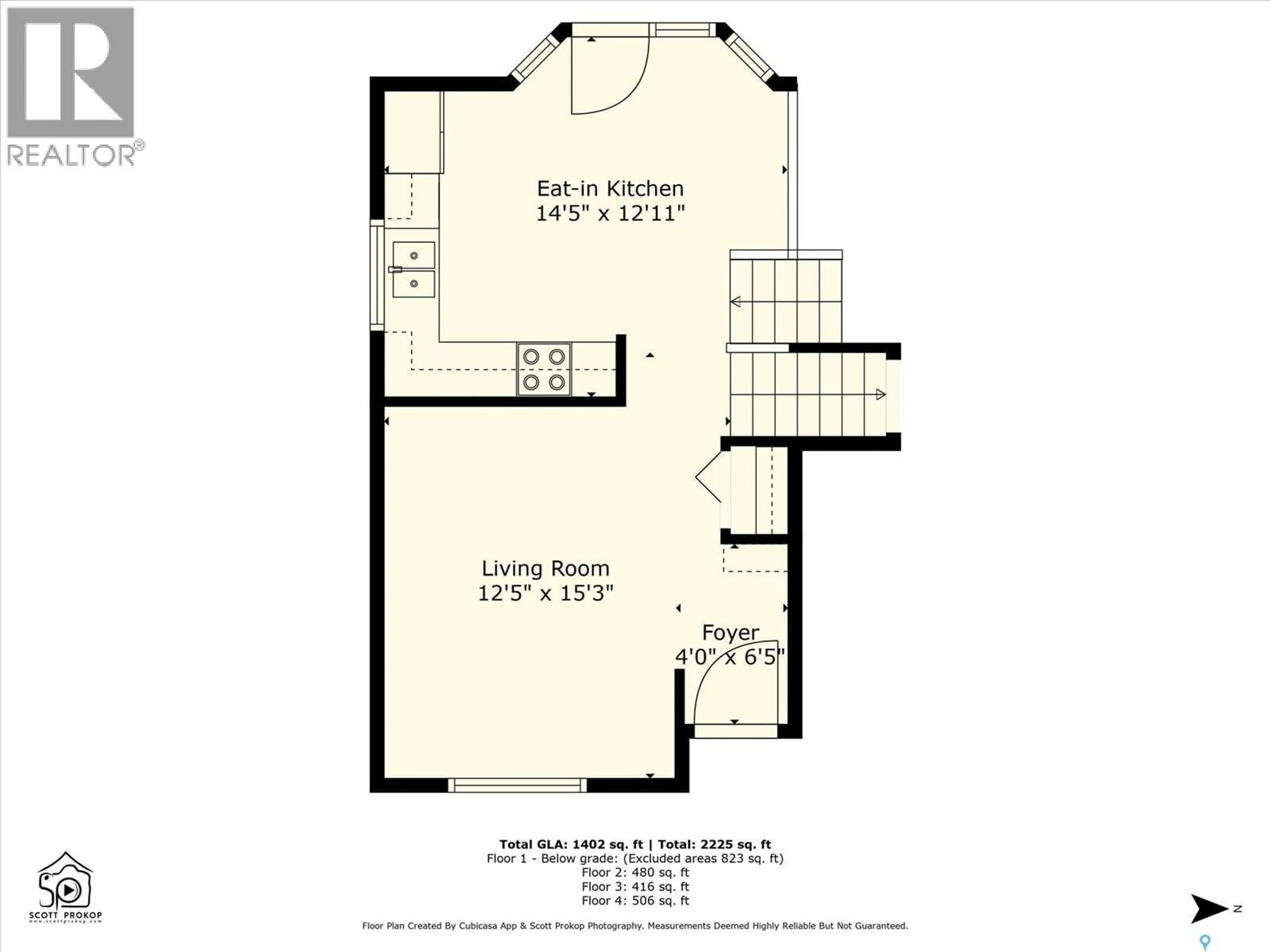 Floor plan for 215 CARTER CRESCENT, Saskatoon Saskatchewan S7L7K4