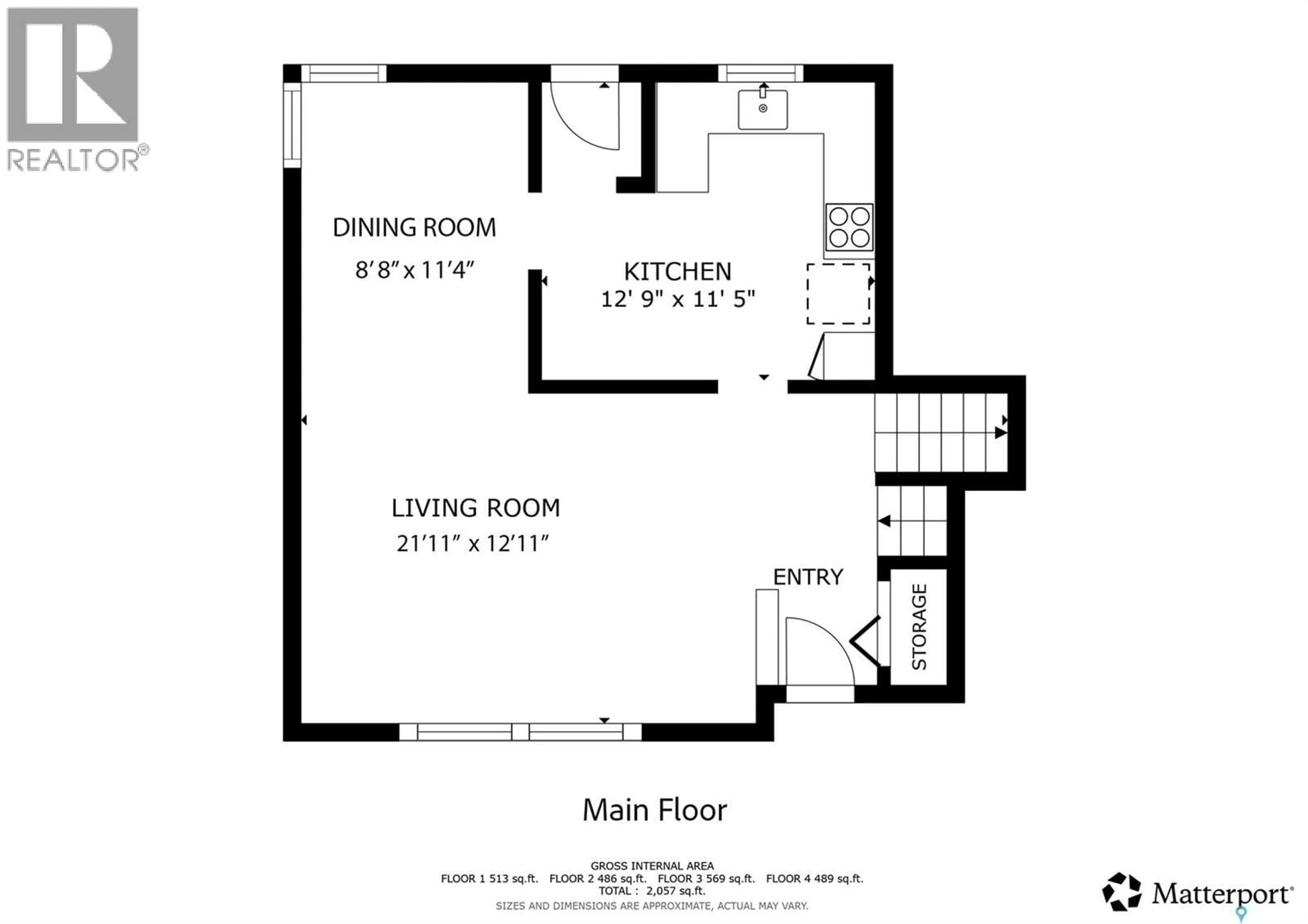 Floor plan for 2601 IRVINE AVENUE, Saskatoon Saskatchewan S7J2B2