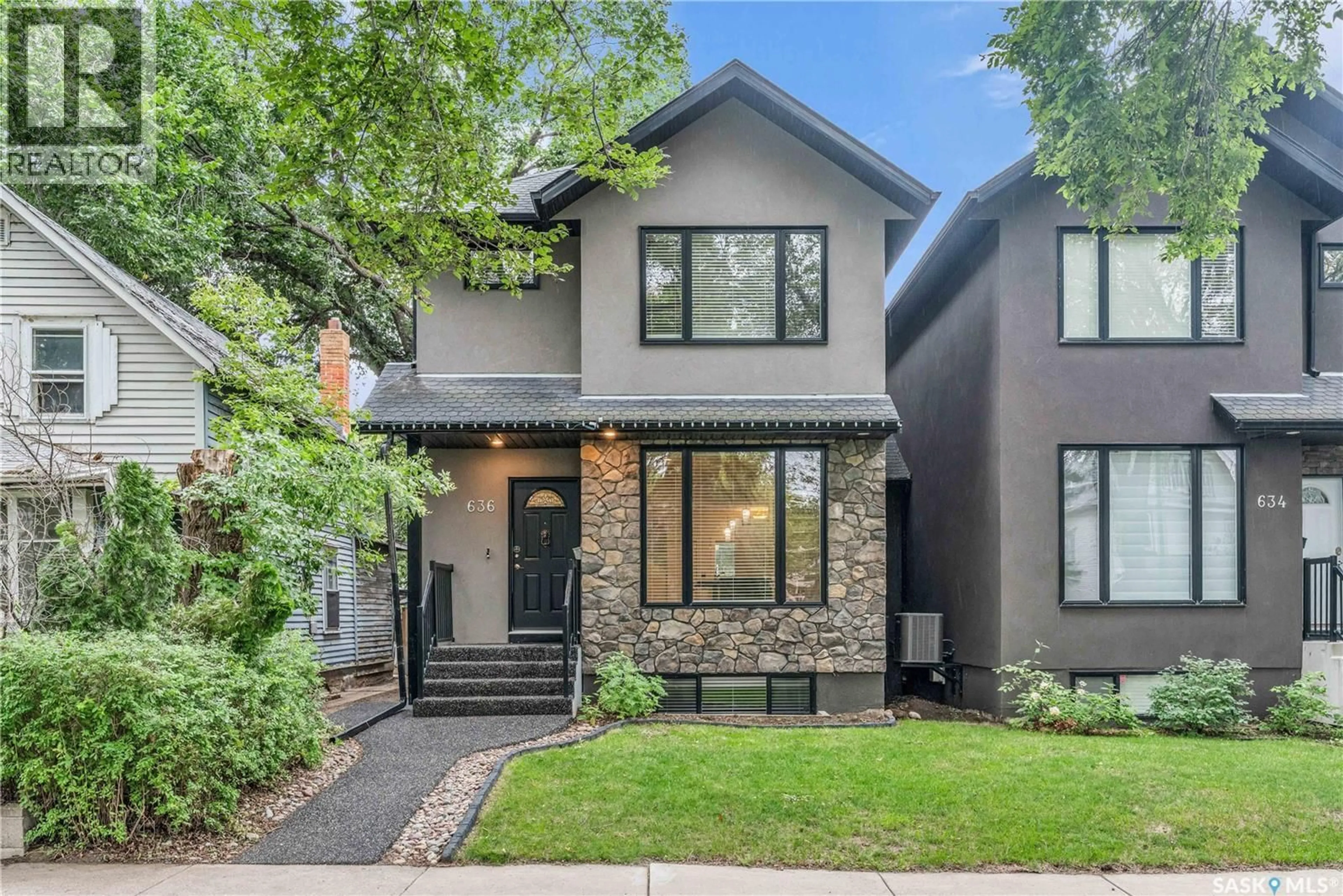 Home with brick exterior material, street for 636 7TH STREET, Saskatoon Saskatchewan S7H0X9