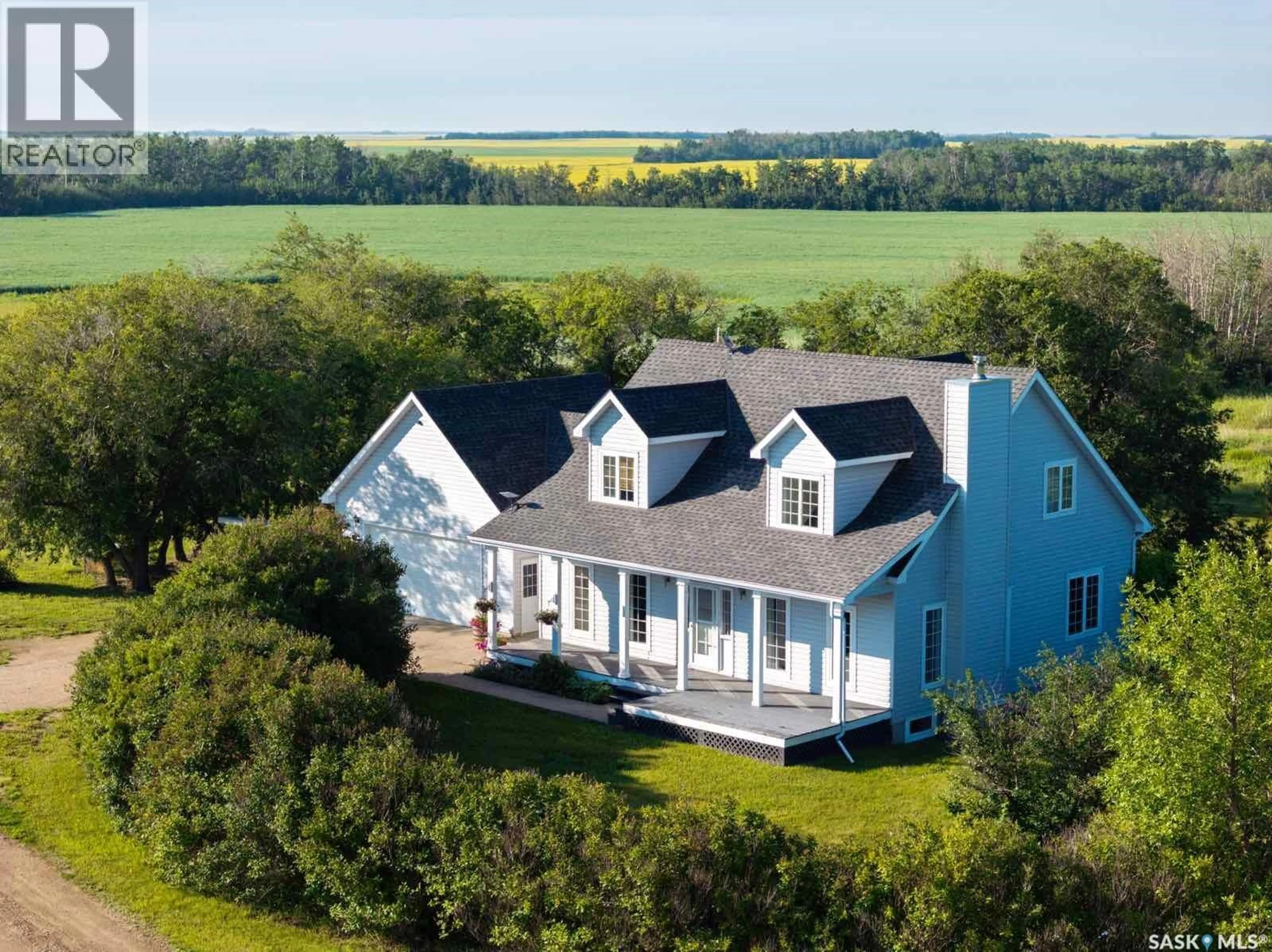 A pic from outside/outdoor area/front of a property/back of a property/a pic from drone, water/lake/river/ocean view for MACKENZIE DYCK ACREAGE, Laird Rm No. 404 Saskatchewan S0K1Z0