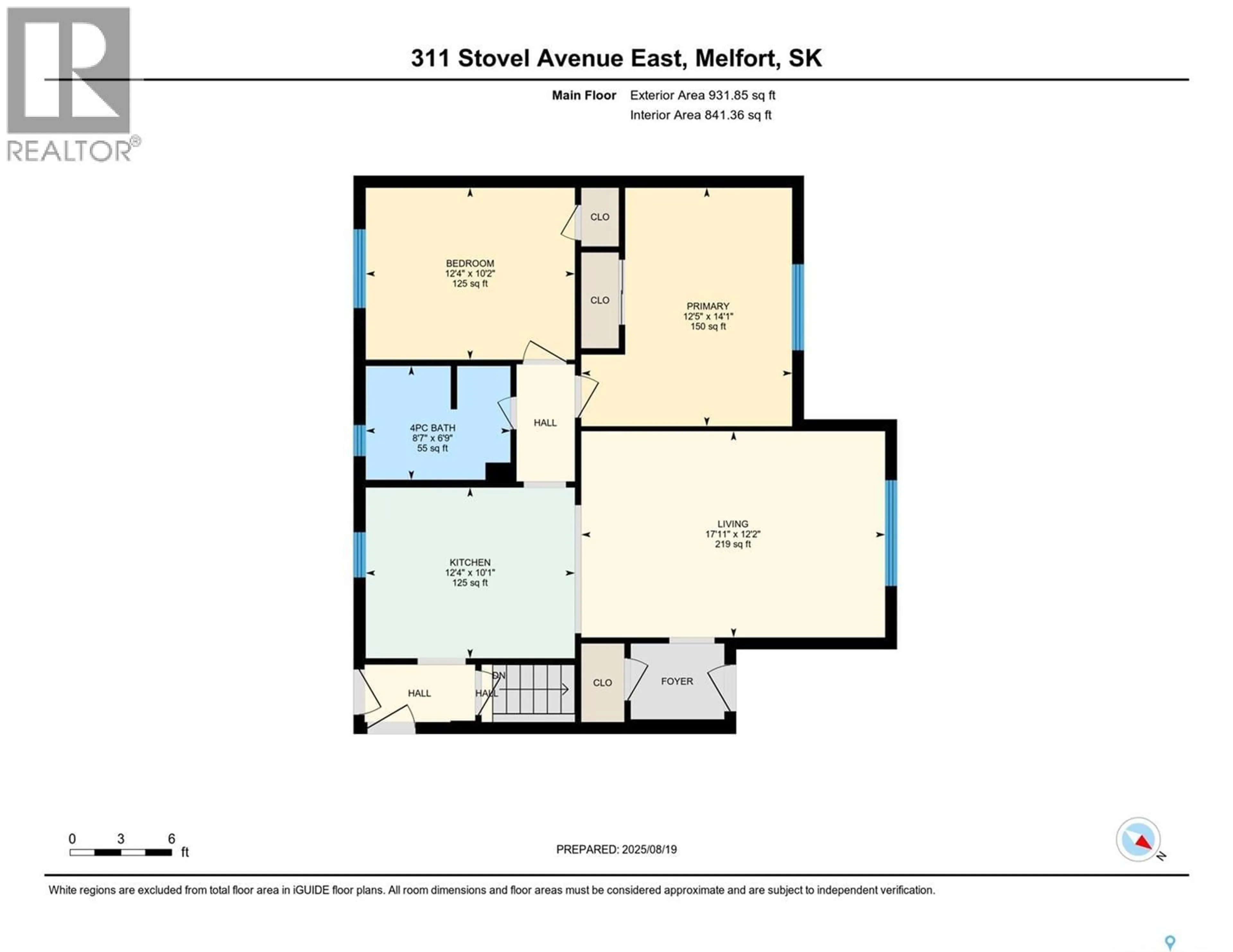 Floor plan for E - 311 STOVEL AVENUE, Melfort Saskatchewan S0E1A0