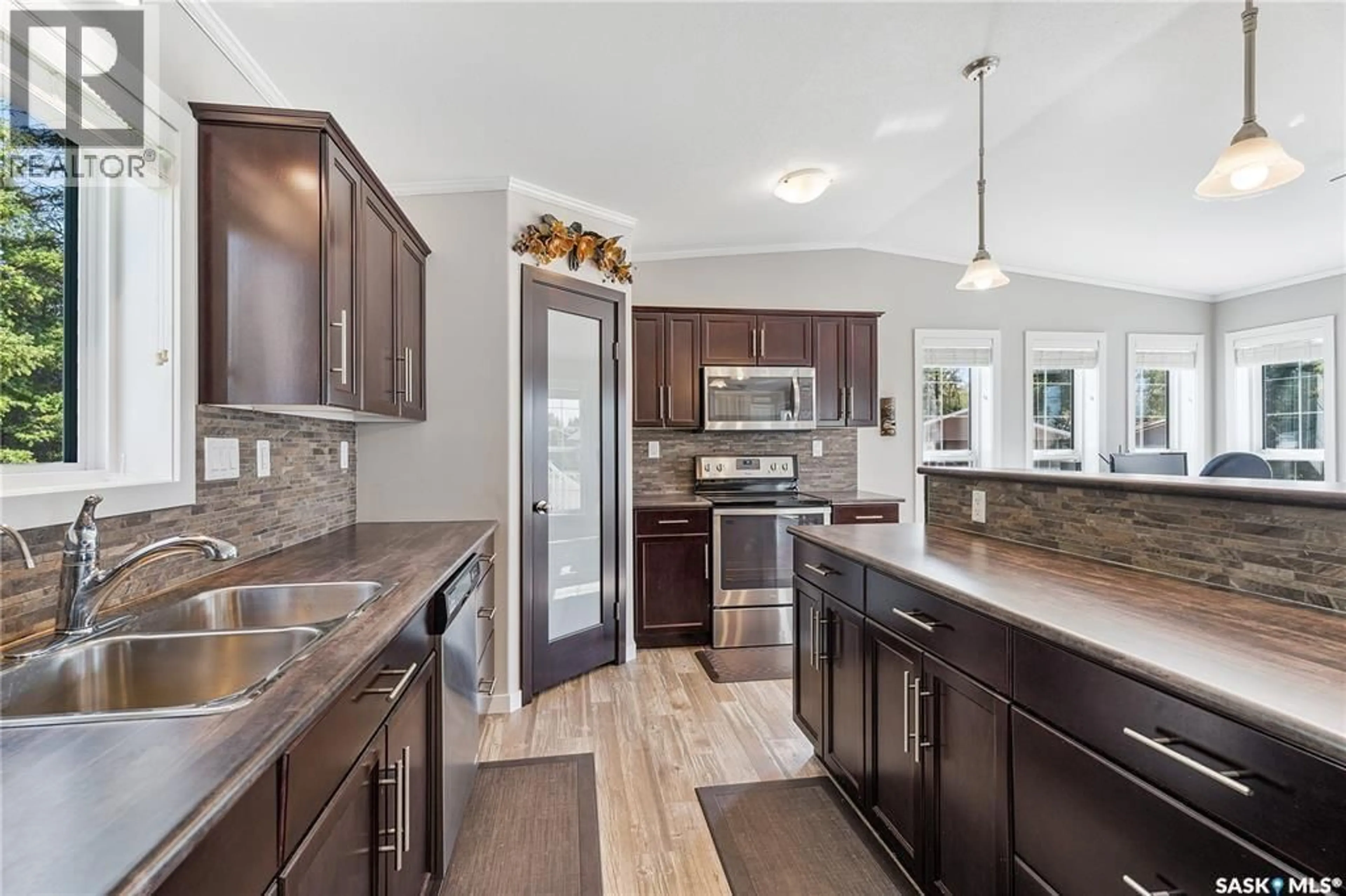 Open concept kitchen, ceramic/tile floor for 4 PINE DRIVE, Candle Lake Saskatchewan S0J3E0