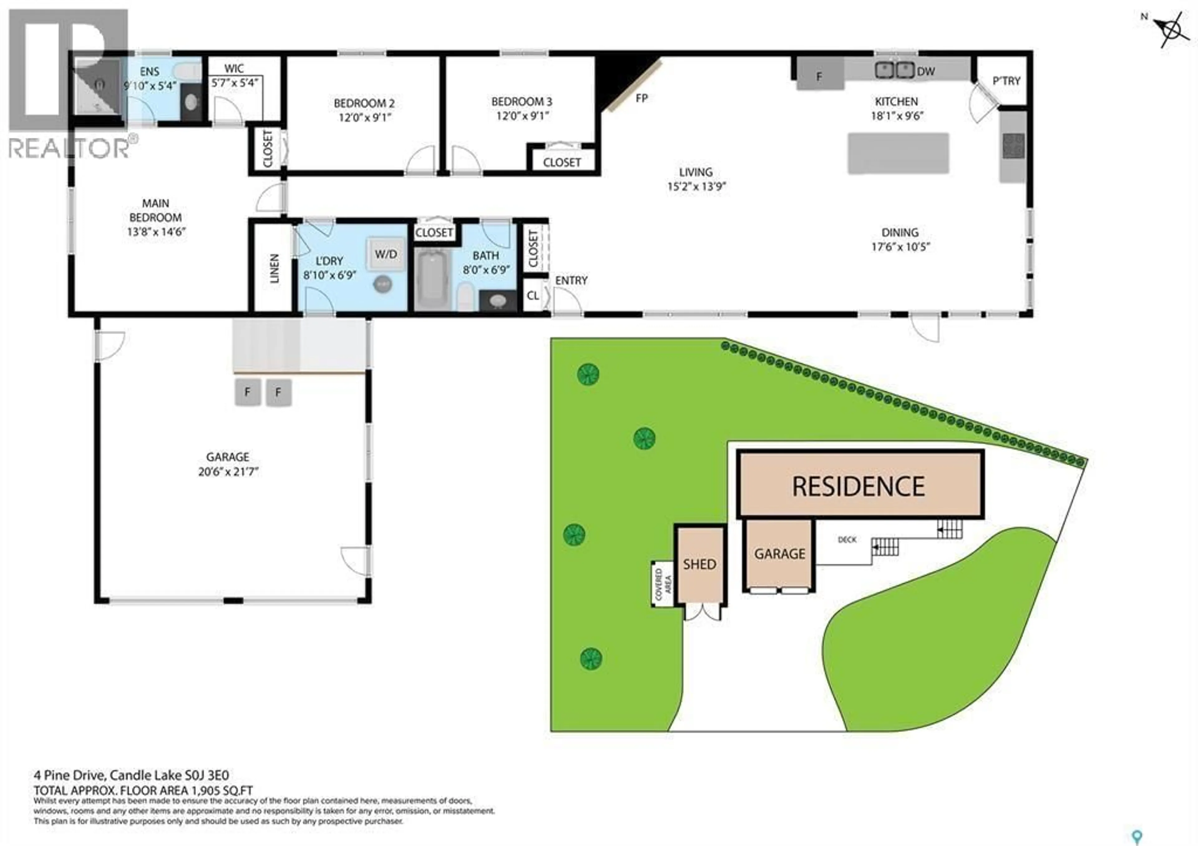 Floor plan for 4 PINE DRIVE, Candle Lake Saskatchewan S0J3E0