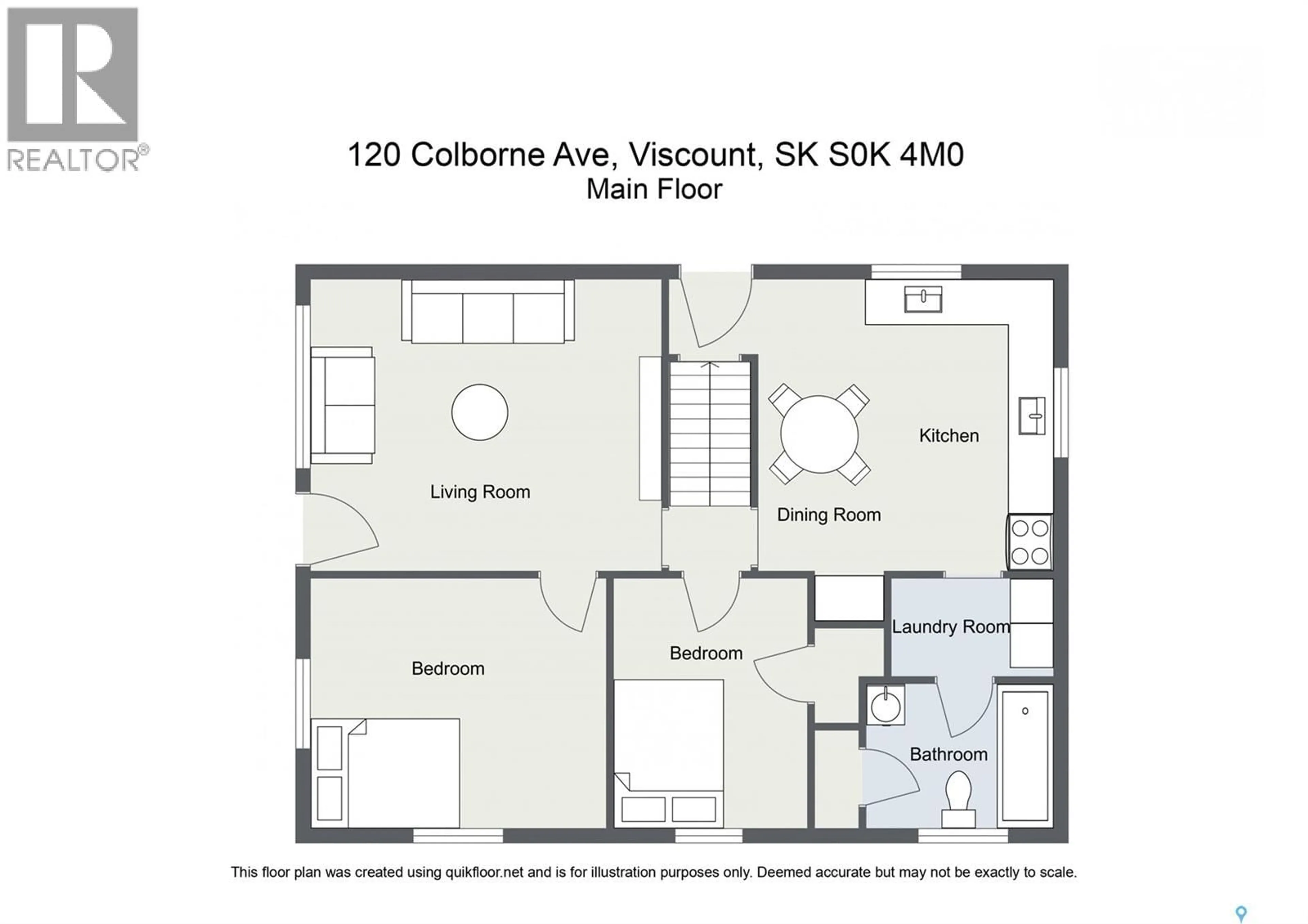 Floor plan for 120 COLBORNE AVENUE, Viscount Saskatchewan S0K4M0