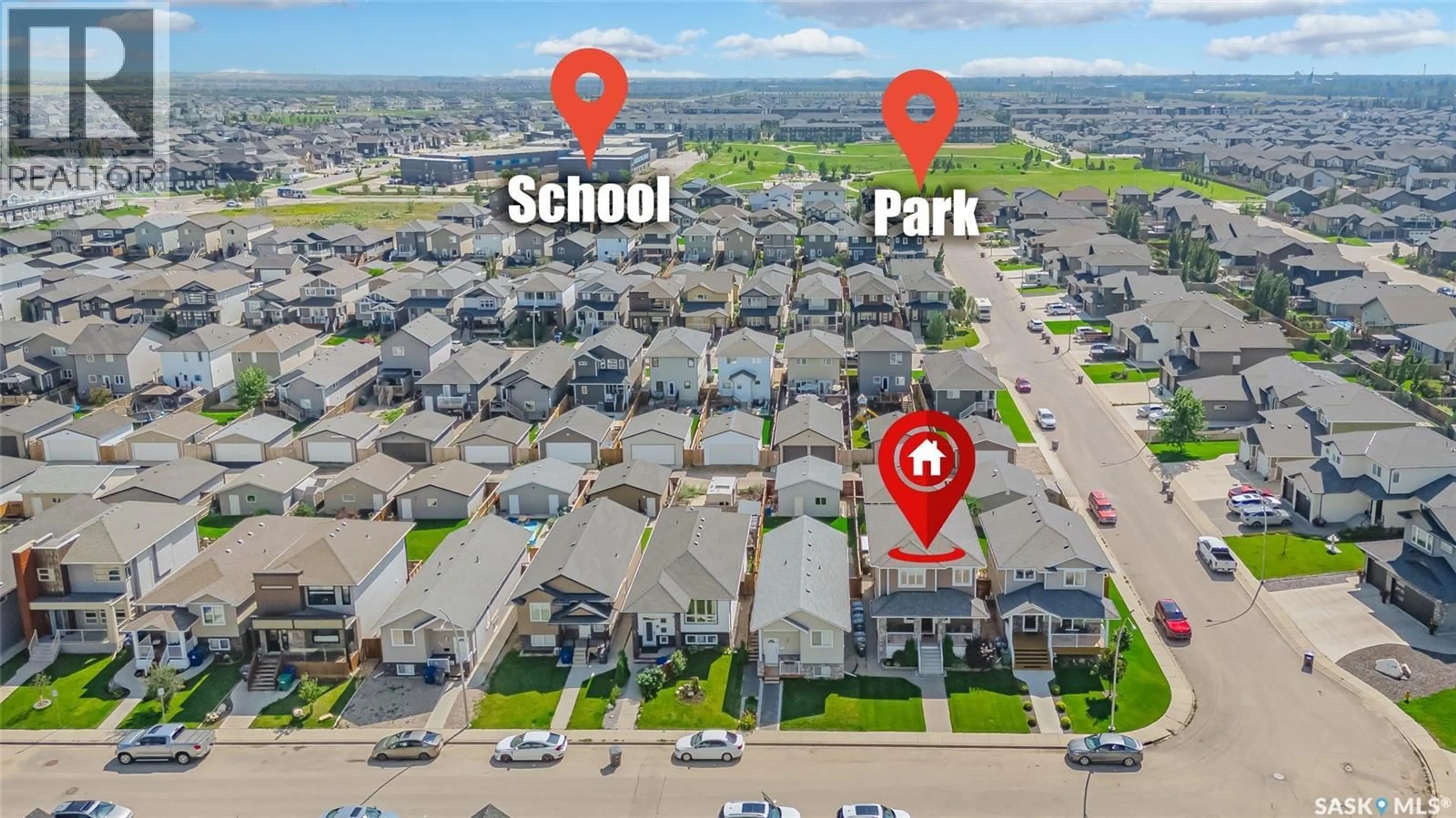 A pic from outside/outdoor area/front of a property/back of a property/a pic from drone, street for 507 KLOPPENBURG CRESCENT, Saskatoon Saskatchewan S7W0P1