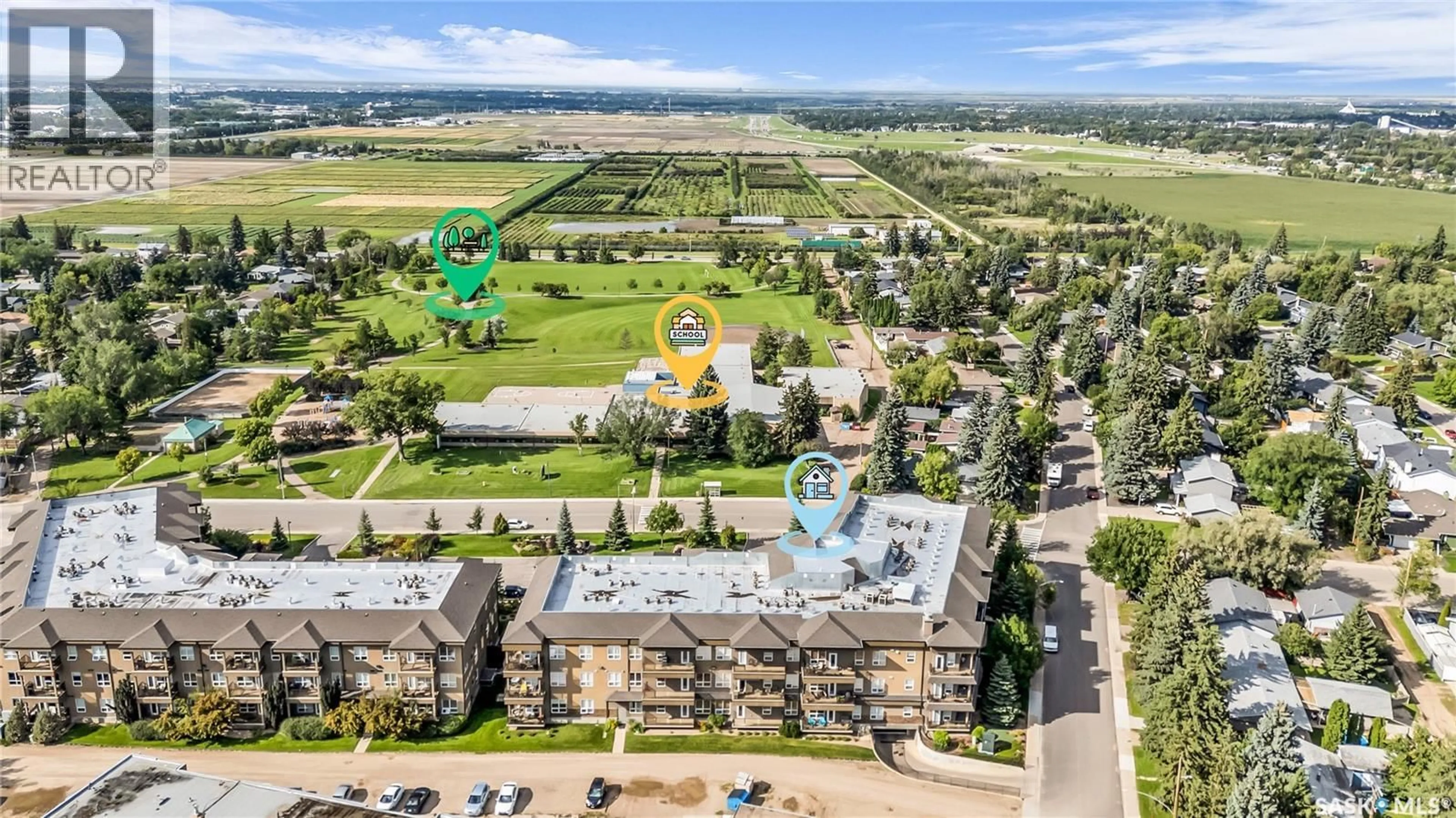 A pic from outside/outdoor area/front of a property/back of a property/a pic from drone, unknown for 301 - 2730 MAIN STREET, Saskatoon Saskatchewan S7H0M3
